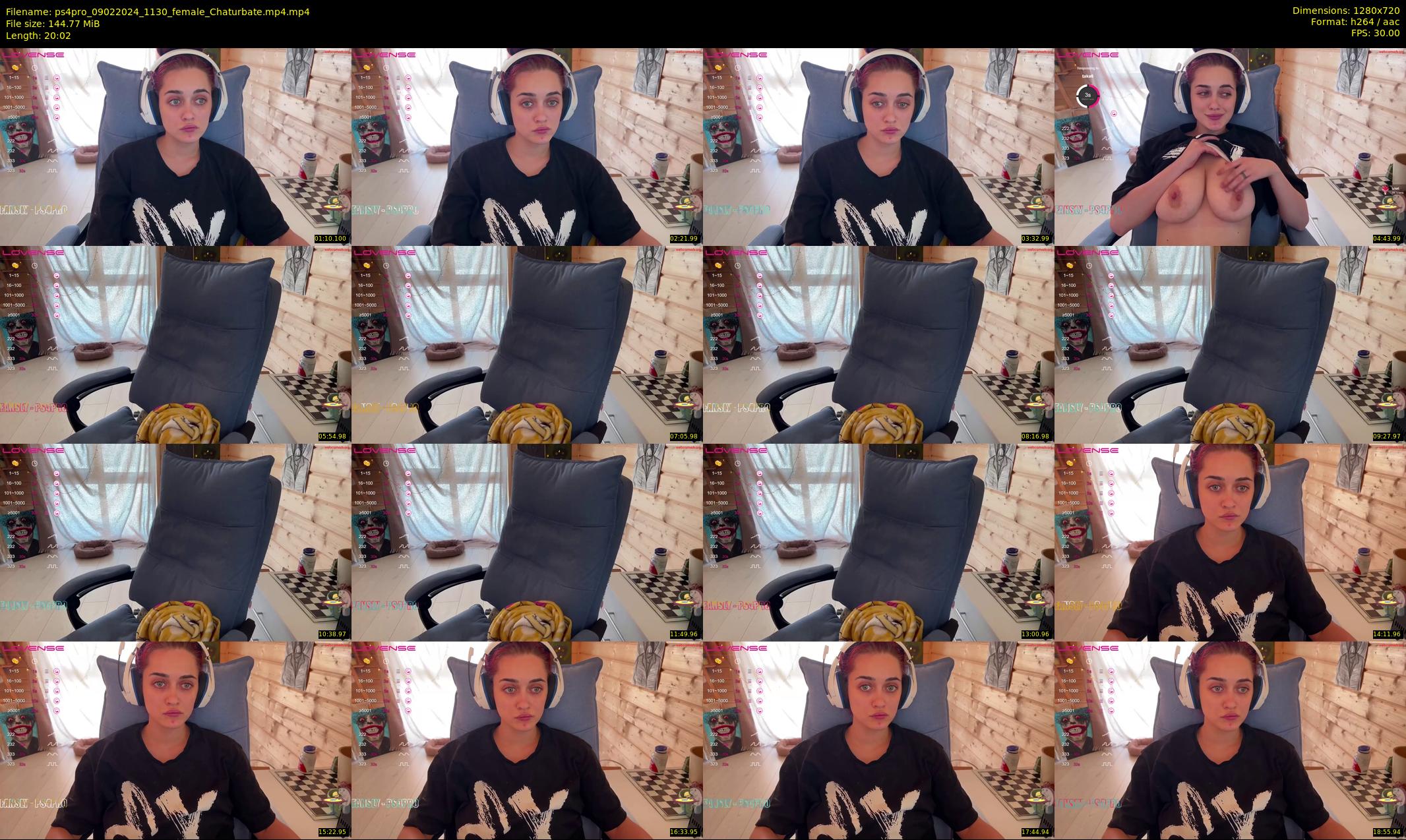 ps4pro — 21 minute Chaturbate female cam show recording, 720p, Feb 9, 2024