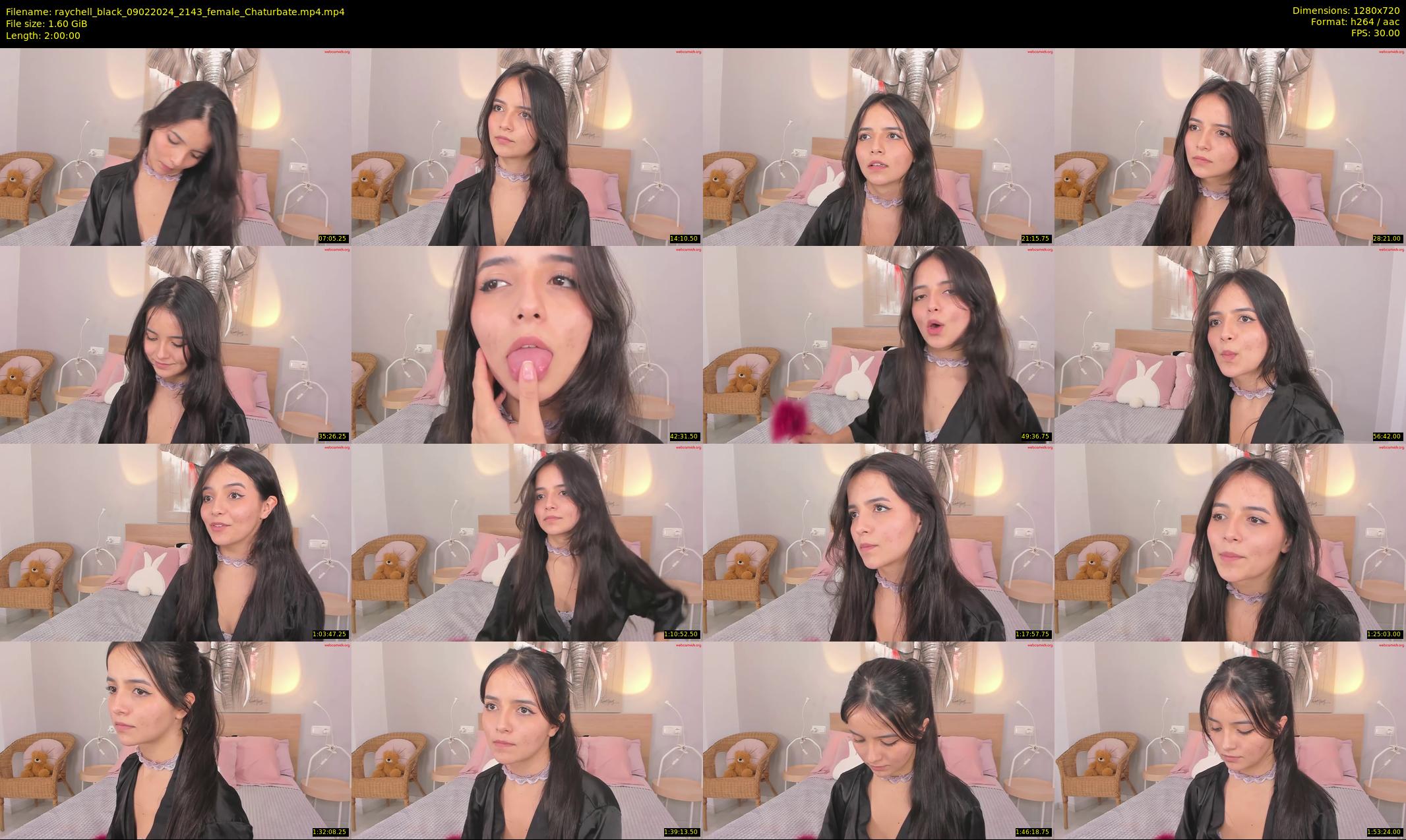 raychell_black — 120 minute Chaturbate female cam show recording, 720p, Feb 9, 2024