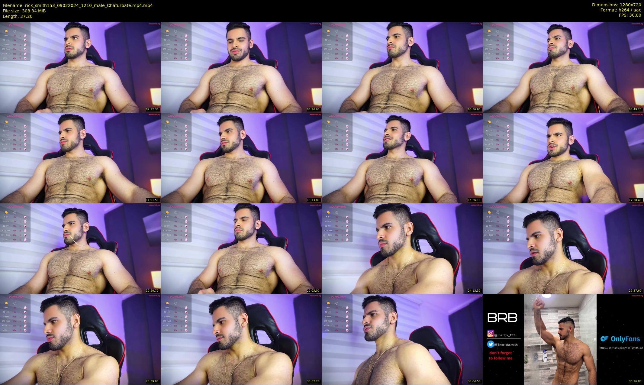 rick_smith153 — 38 minute Chaturbate male cam show recording, 720p, Feb 9, 2024