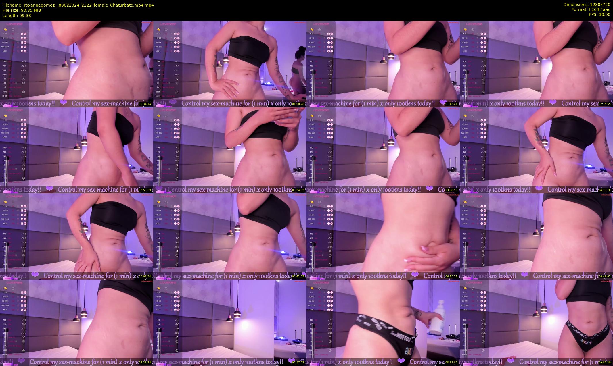 roxannegomez_ — 10 minute Chaturbate female cam show recording, 720p, Feb 9, 2024