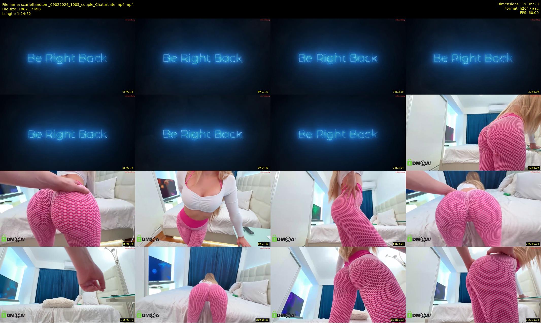scarlettandtom — 85 minute Chaturbate couple cam show recording, 720p, Feb 9, 2024
