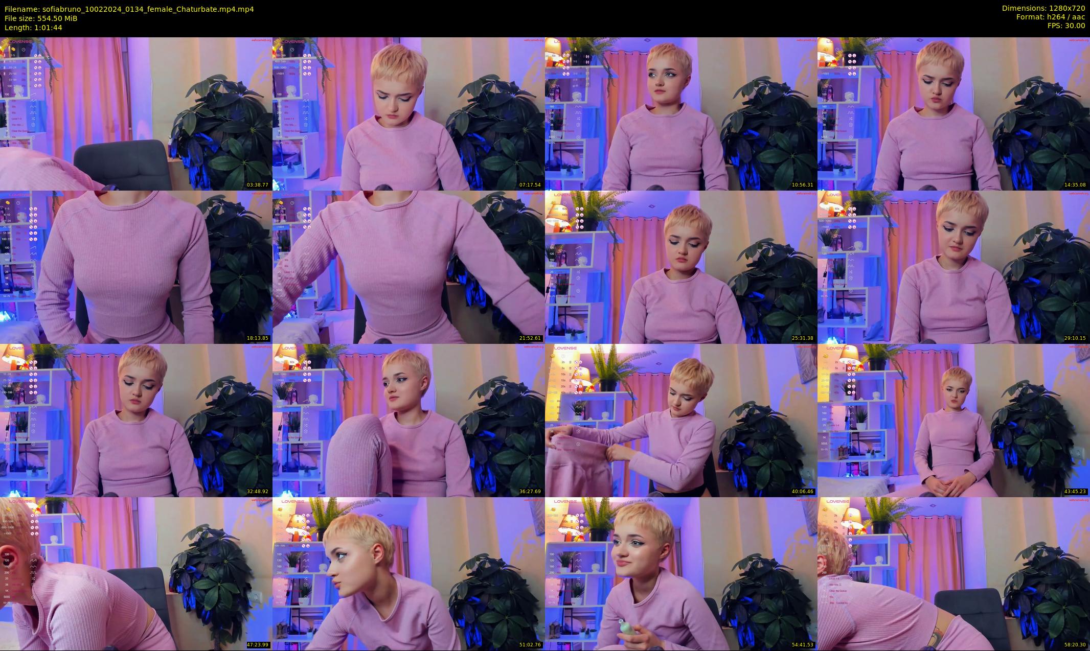 sofiabruno — 62 minute Chaturbate female cam show recording, 720p, Feb 10, 2024
