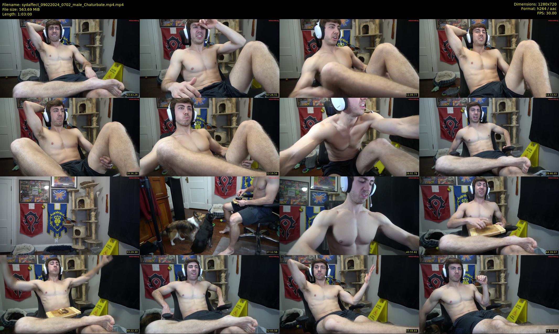 sydaffect — 63 minute Chaturbate male cam show recording, 720p, Feb 9, 2024