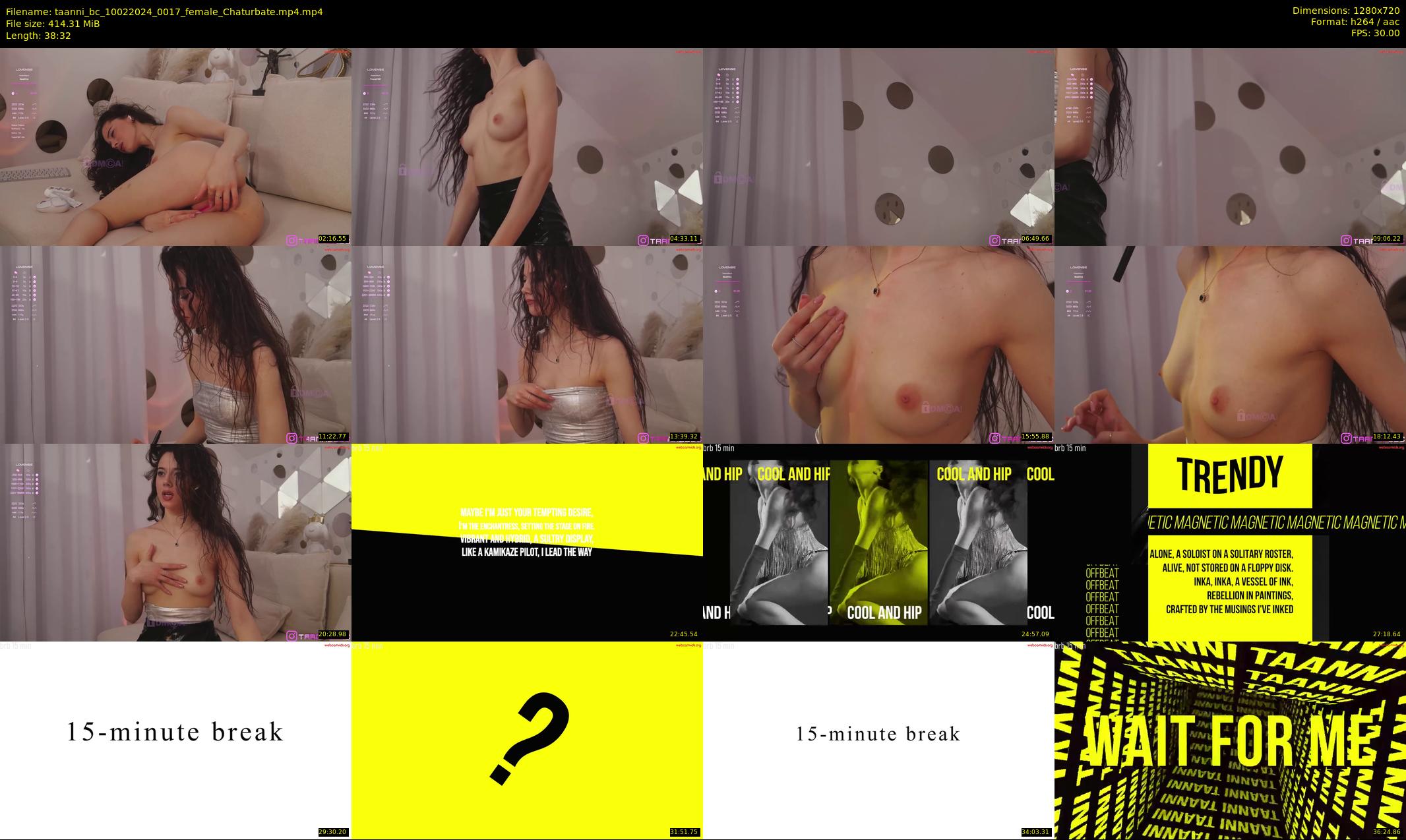 taanni_bc — 39 minute Chaturbate female cam show recording, 720p, Feb 10, 2024