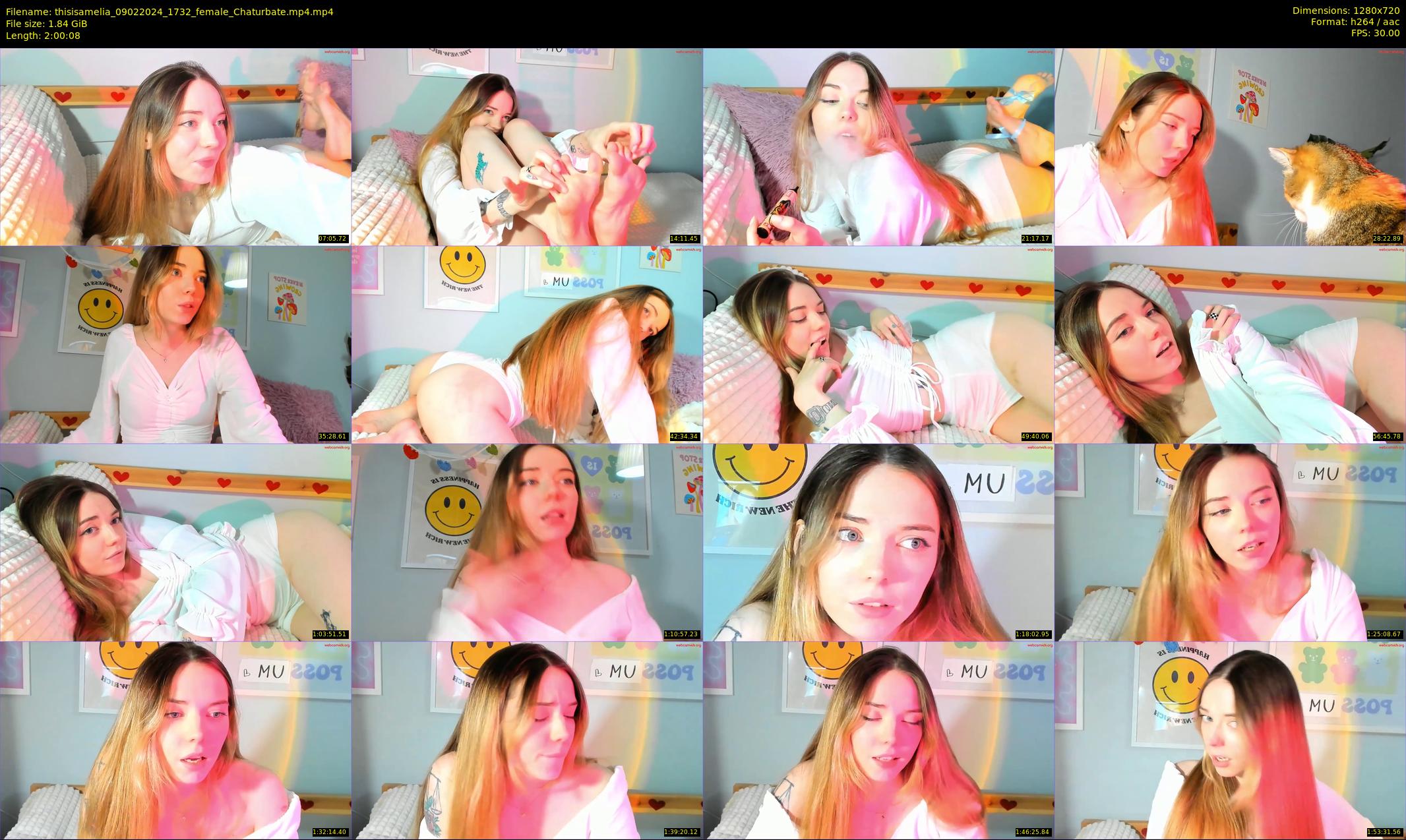 thisisamelia — 121 minute Chaturbate female cam show recording, 720p, Feb 9, 2024