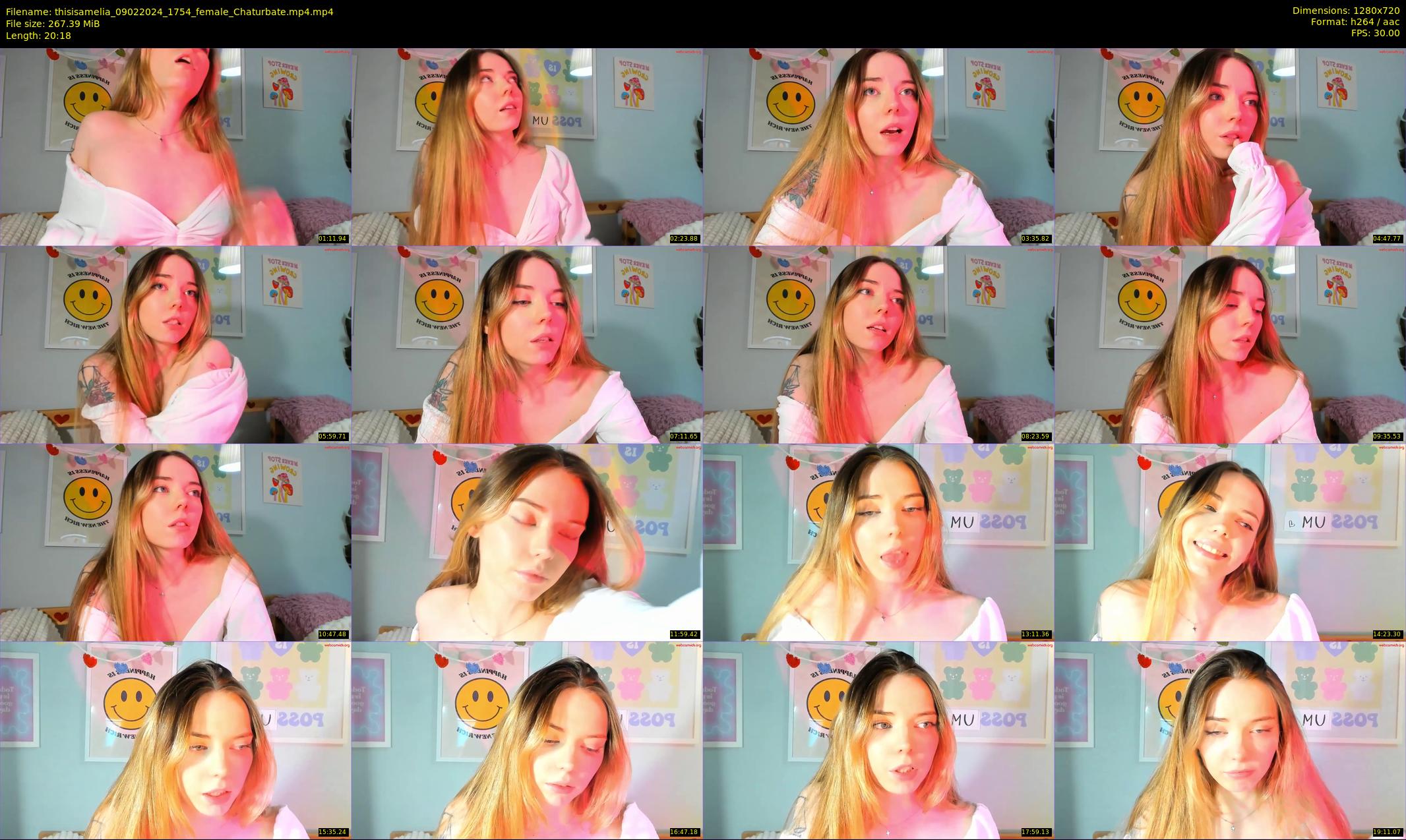 thisisamelia — 21 minute Chaturbate female cam show recording, 720p, Feb 9, 2024