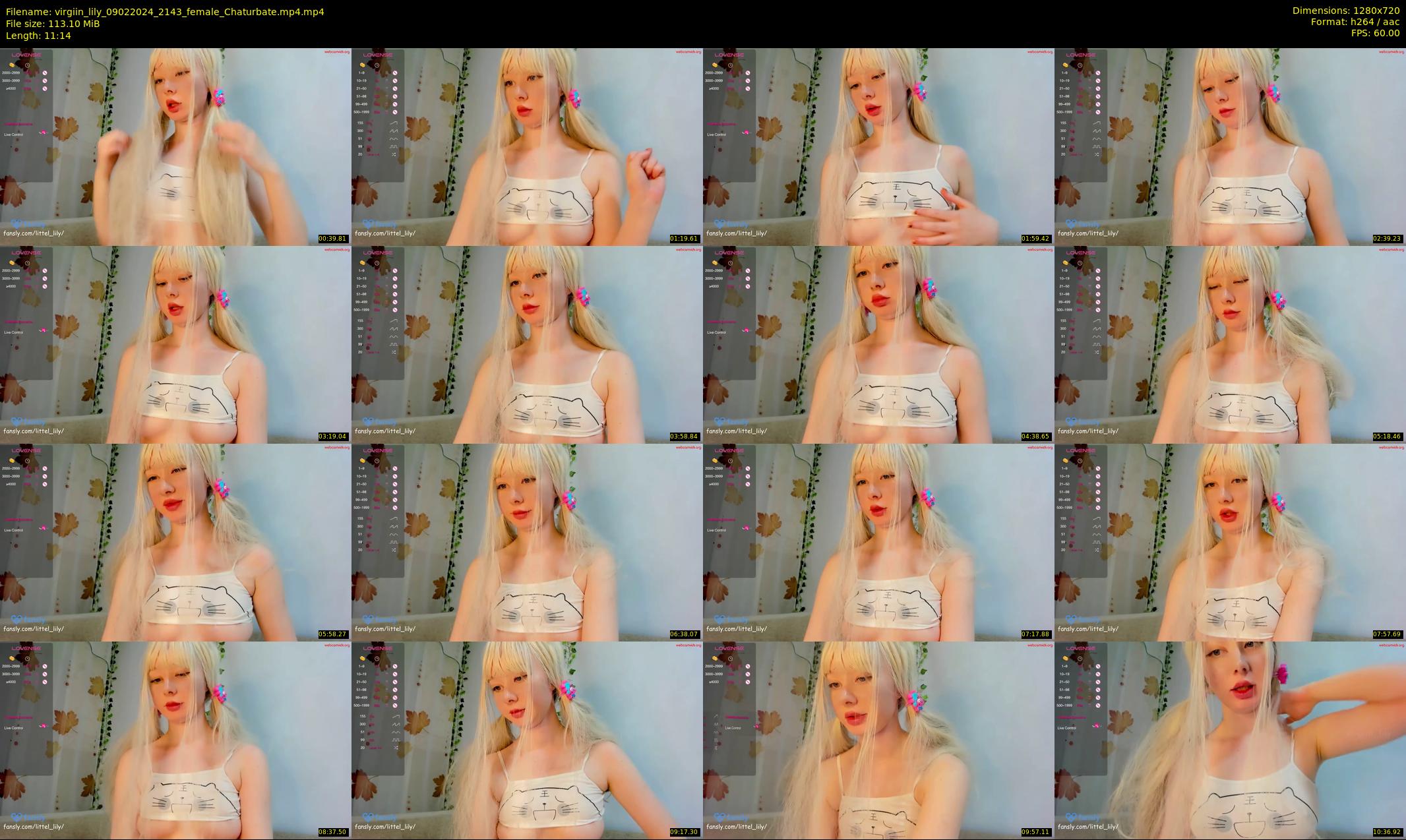 virgiin_lily — 12 minute Chaturbate female cam show recording, 720p, Feb 9, 2024