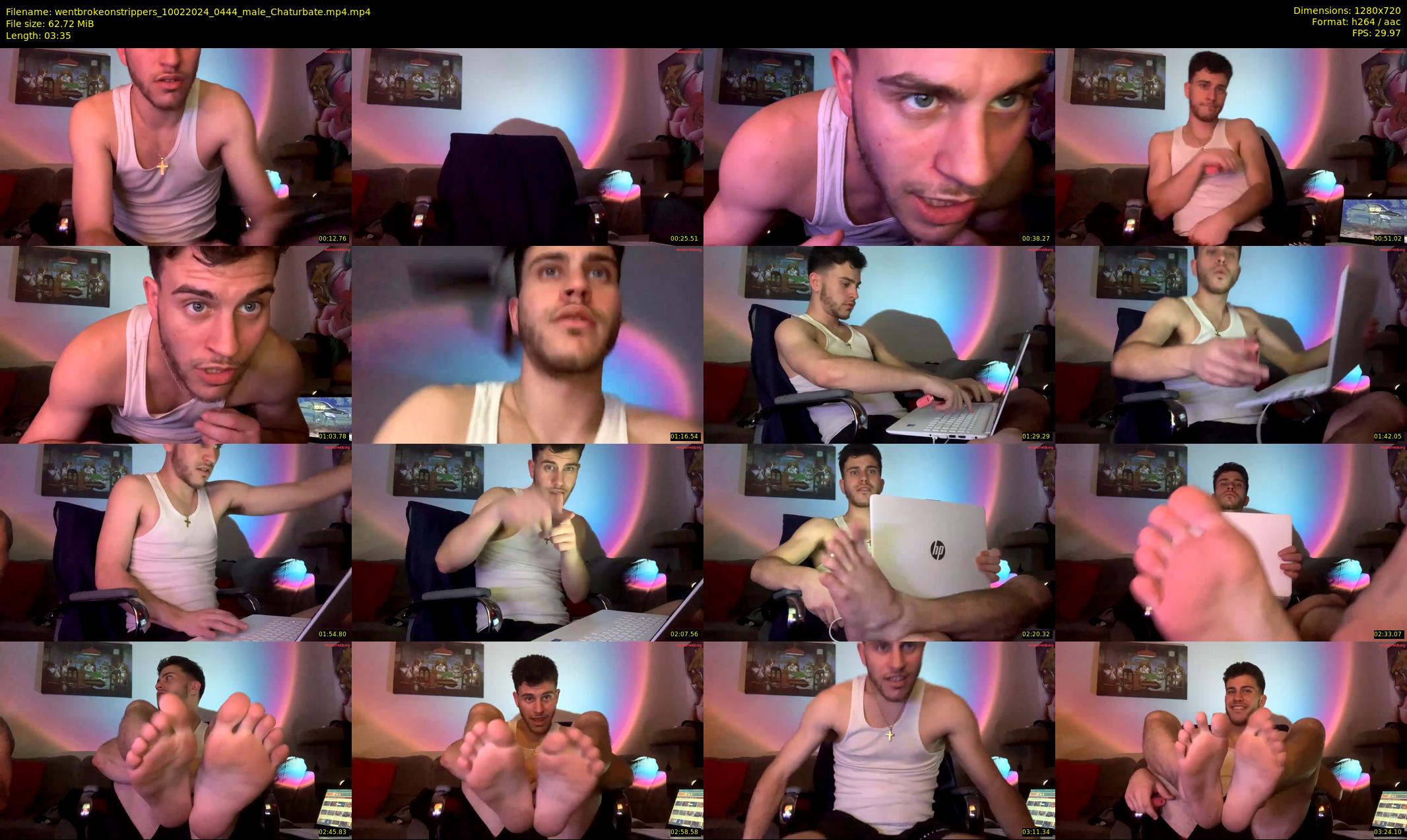 wentbrokeonstrippers — 4 minute Chaturbate male cam show recording, 720p, Feb 10, 2024