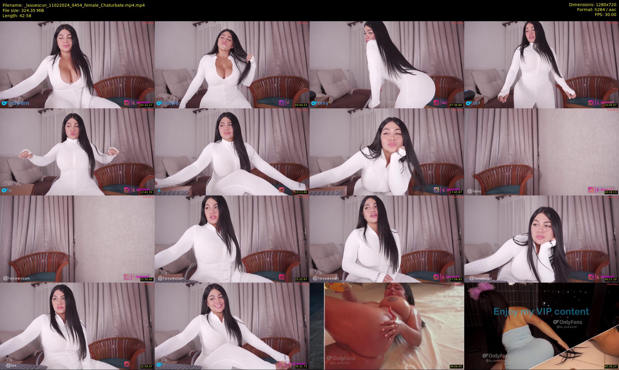 _lasuescun — 43 minute Chaturbate female cam show recording, 720p, Feb 11, 2024