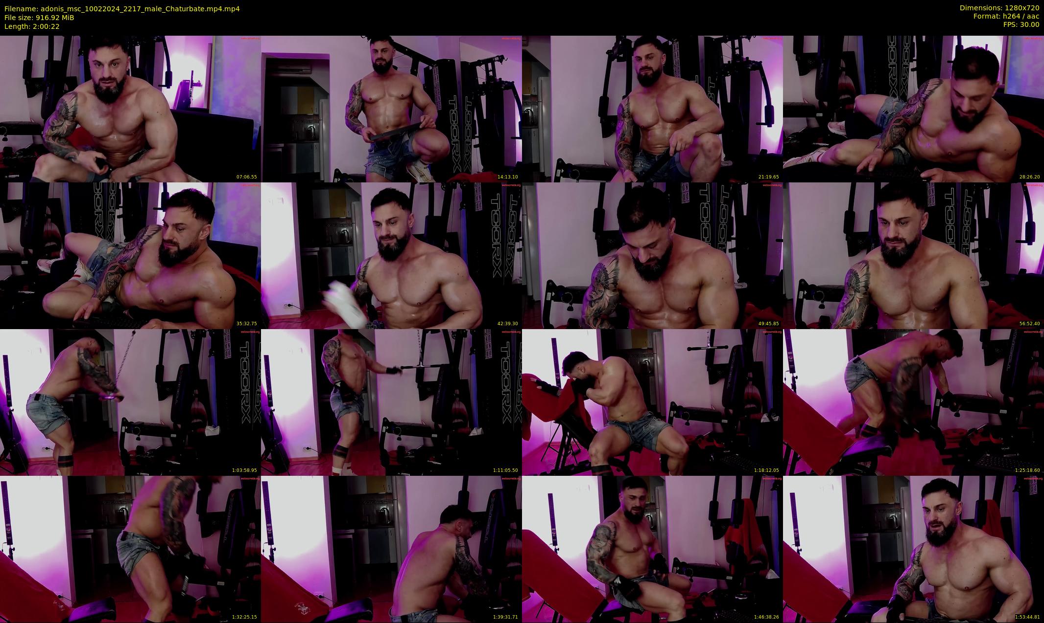 adonis_msc — 121 minute Chaturbate male cam show recording, 720p, Feb 10, 2024