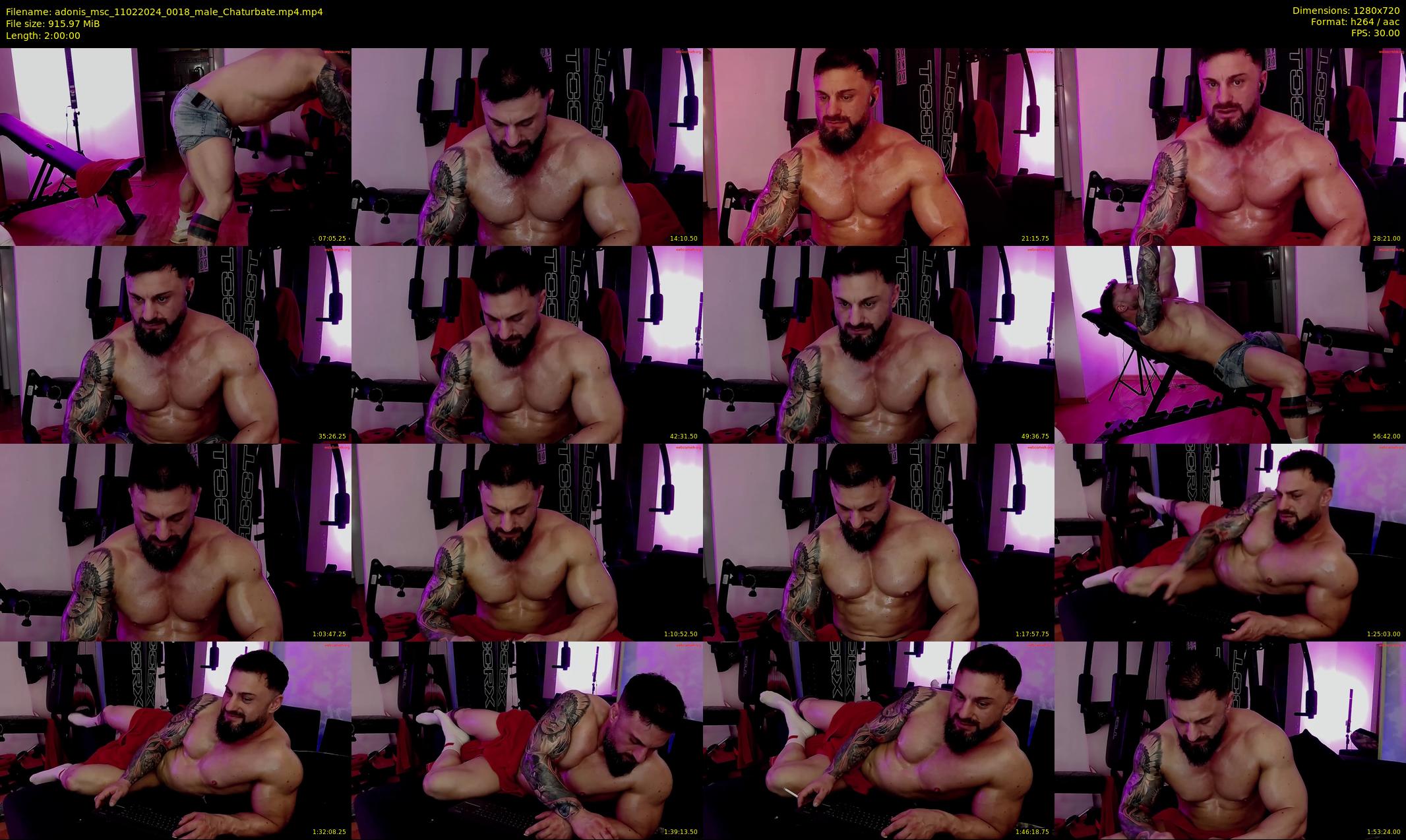 adonis_msc — 120 minute Chaturbate male cam show recording, 720p, Feb 11, 2024