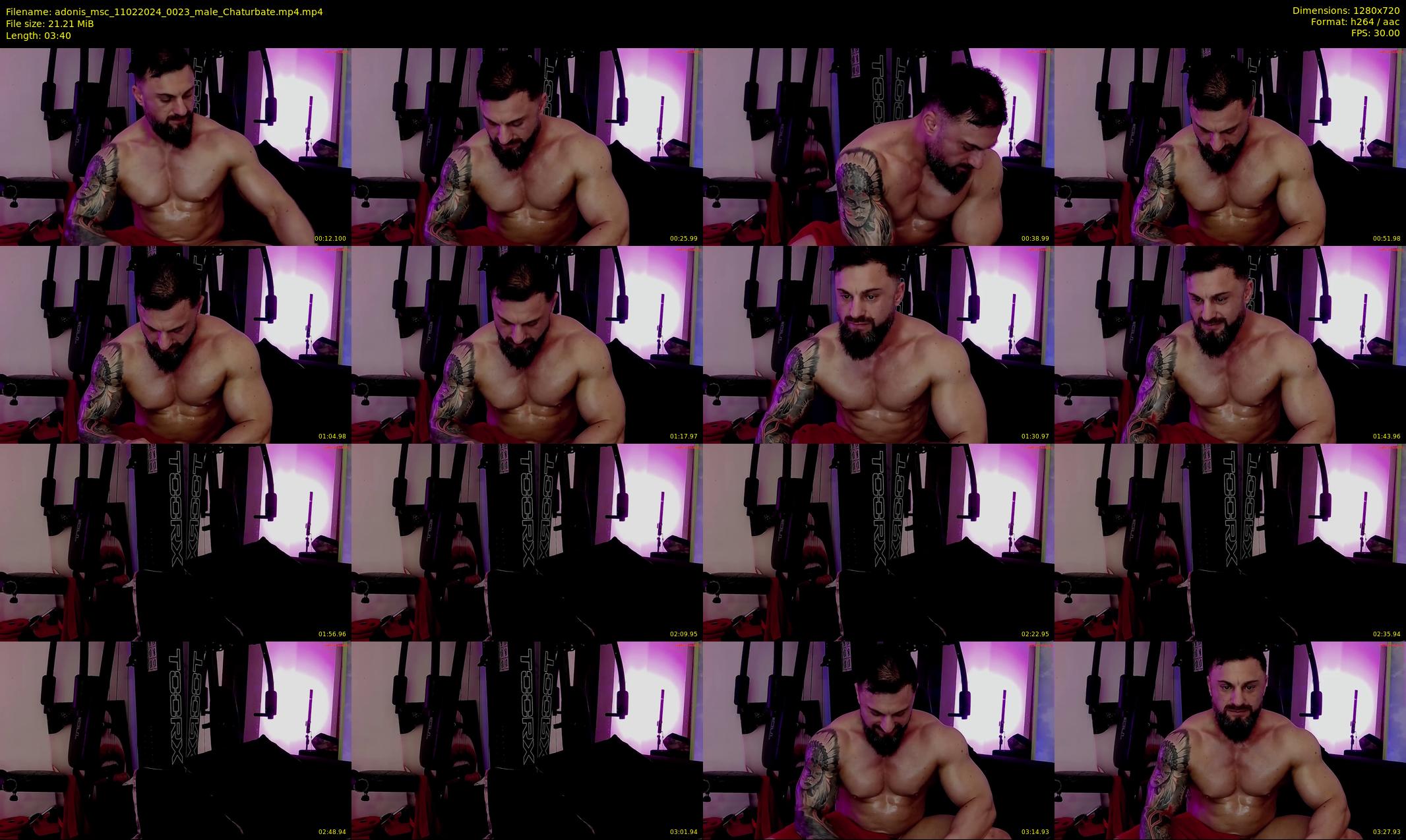 adonis_msc — 4 minute Chaturbate male cam show recording, 720p, Feb 11, 2024