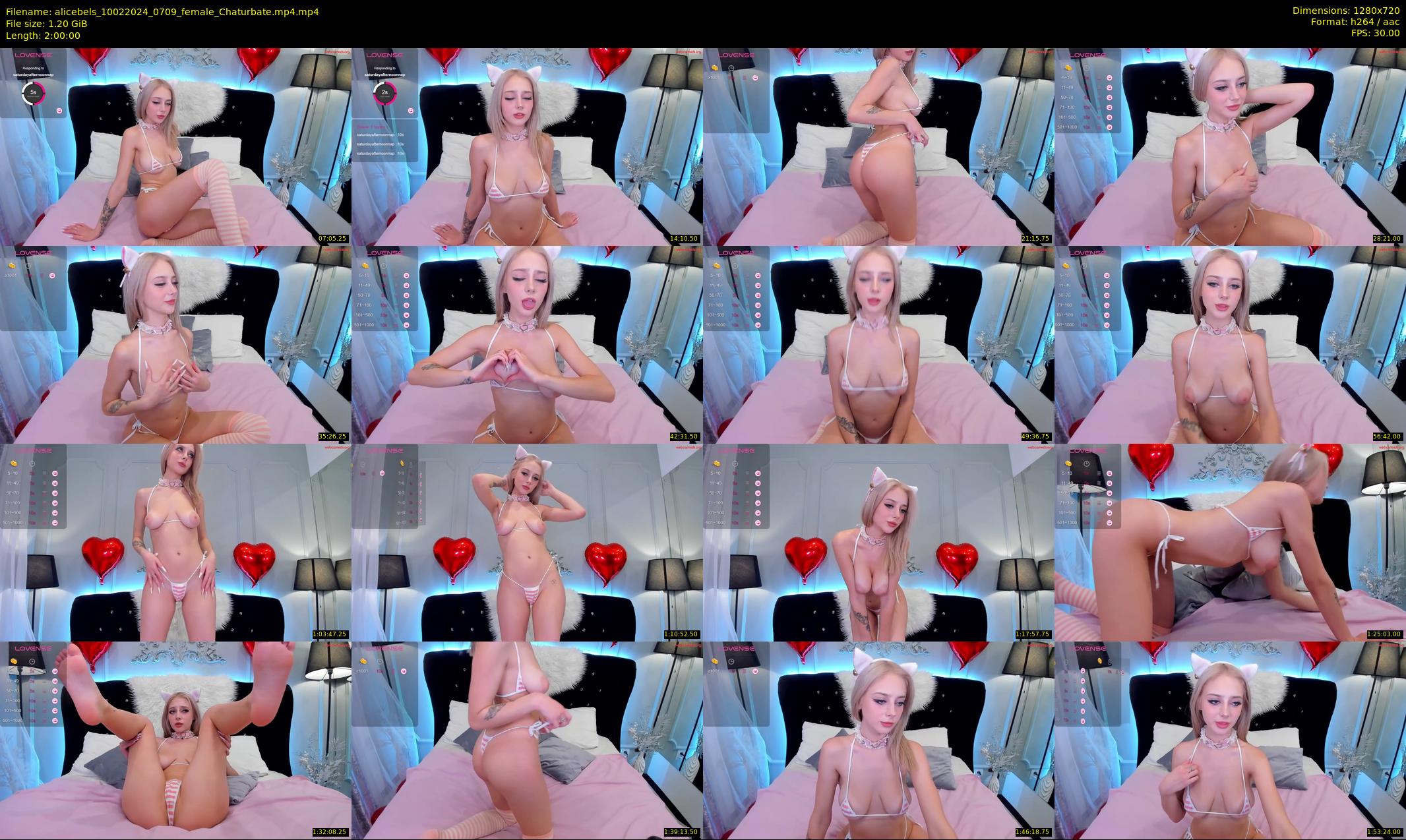 alicebels — 120 minute Chaturbate female cam show recording, 720p, Feb 10, 2024