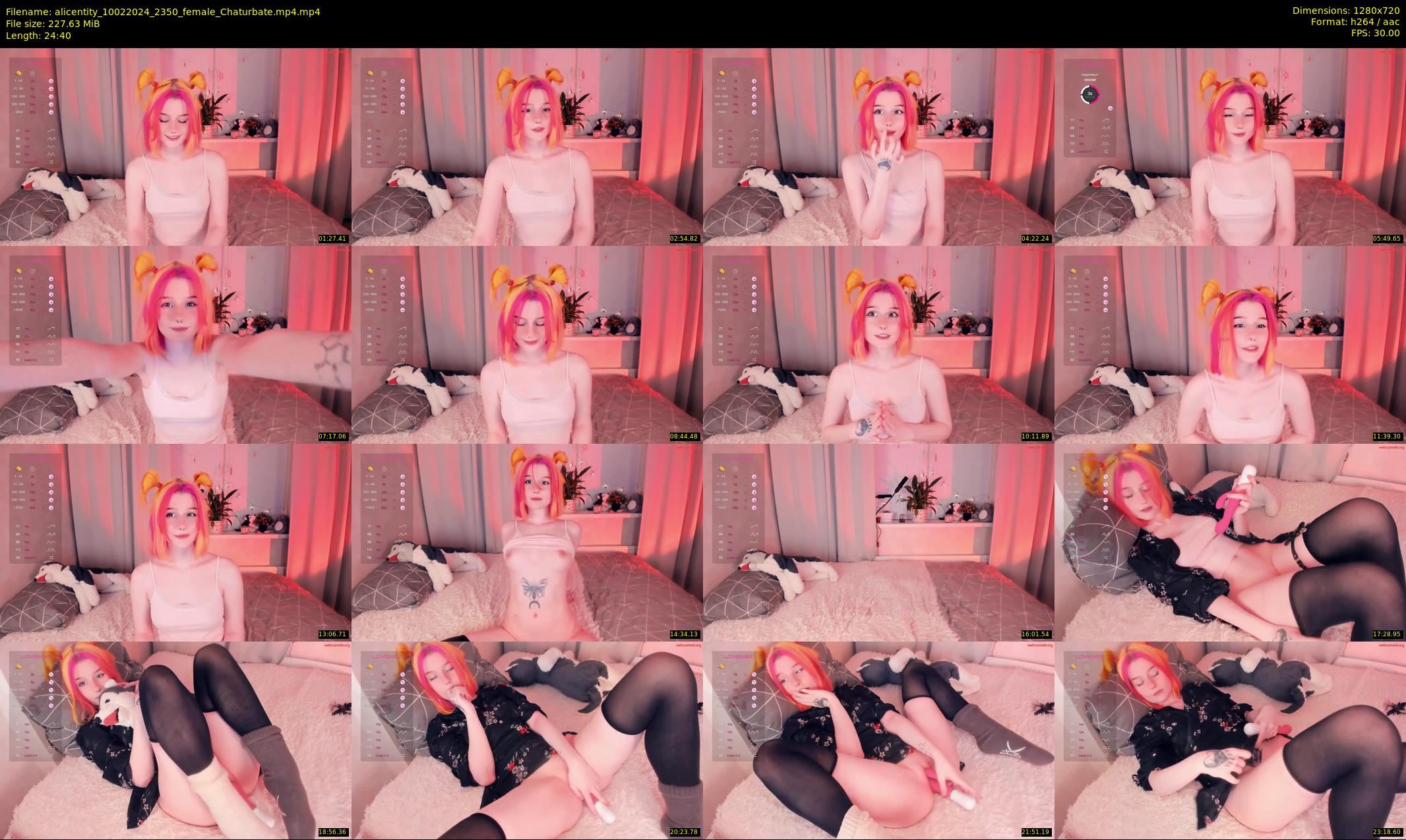 alicentity — 25 minute Chaturbate female cam show recording, 720p, Feb 10, 2024