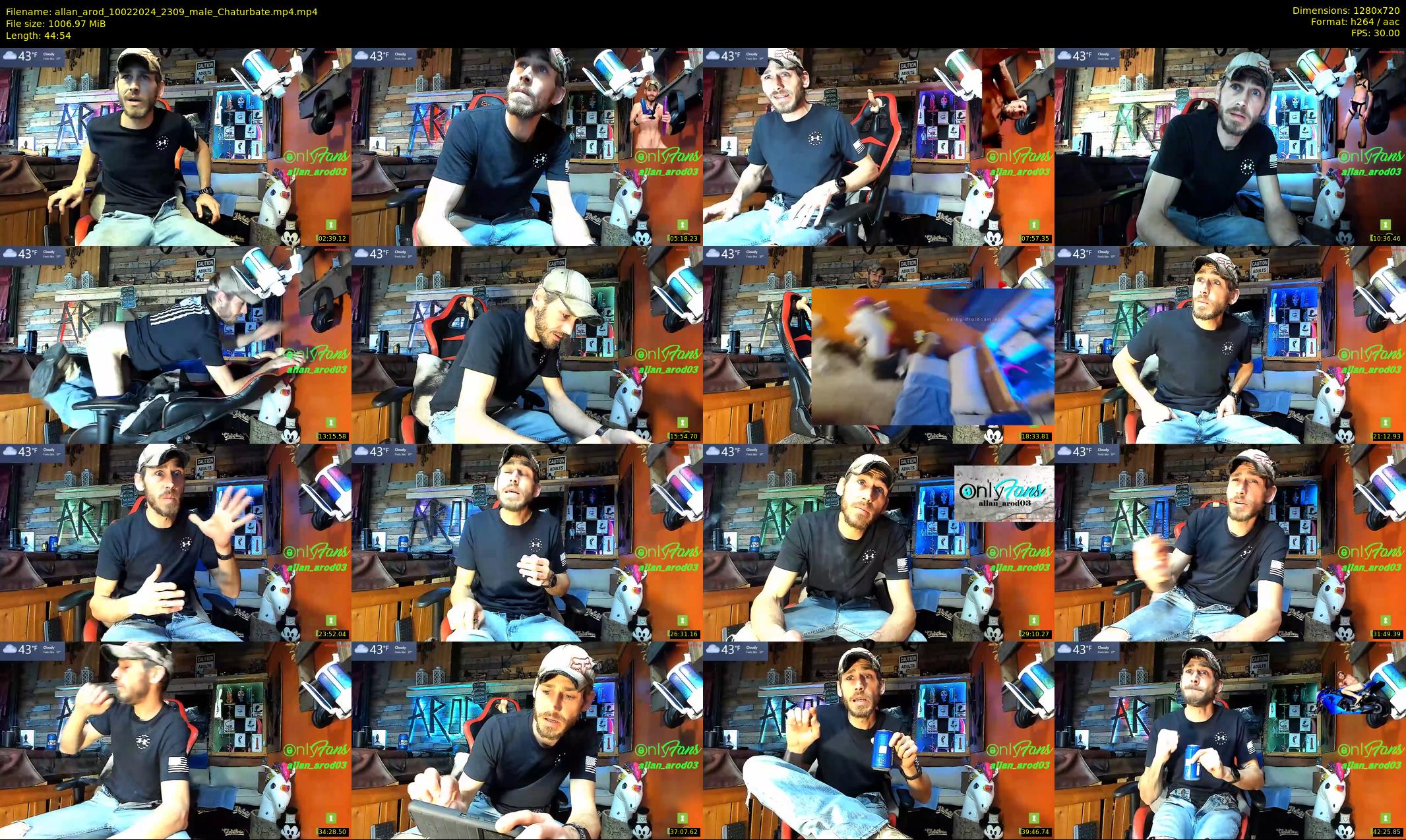 allan_arod — 45 minute Chaturbate male cam show recording, 720p, Feb 10, 2024
