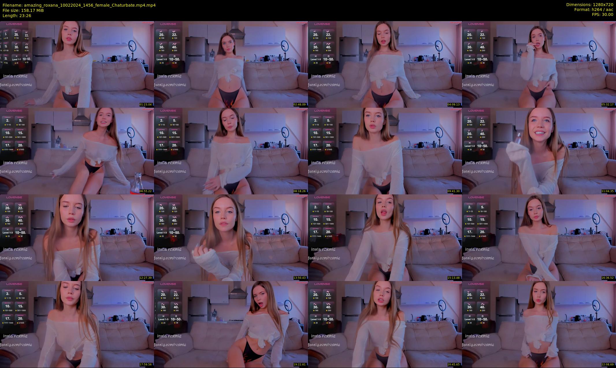 amazing_roxana — 24 minute Chaturbate female cam show recording, 720p, Feb 10, 2024