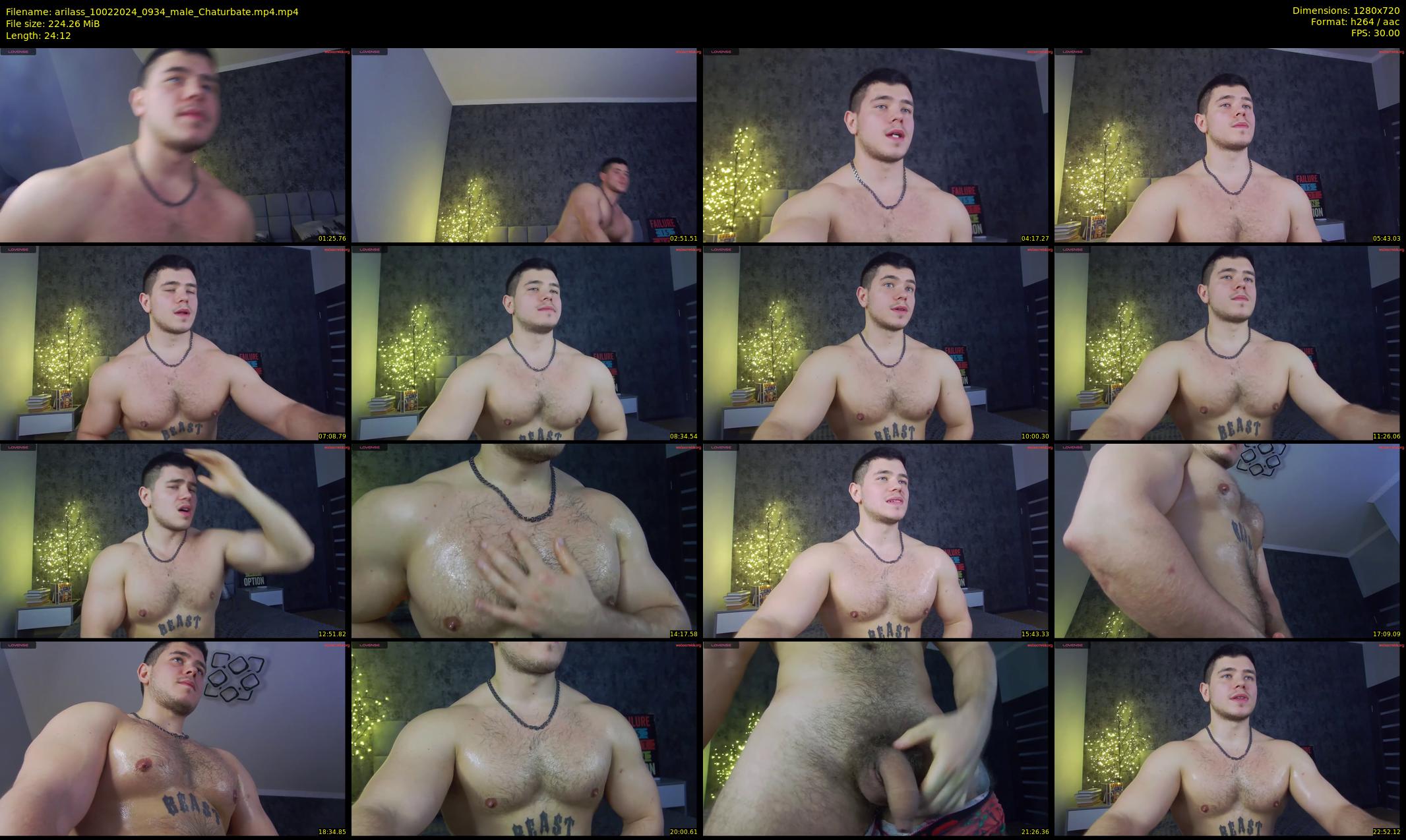 arilass — 25 minute Chaturbate male cam show recording, 720p, Feb 10, 2024