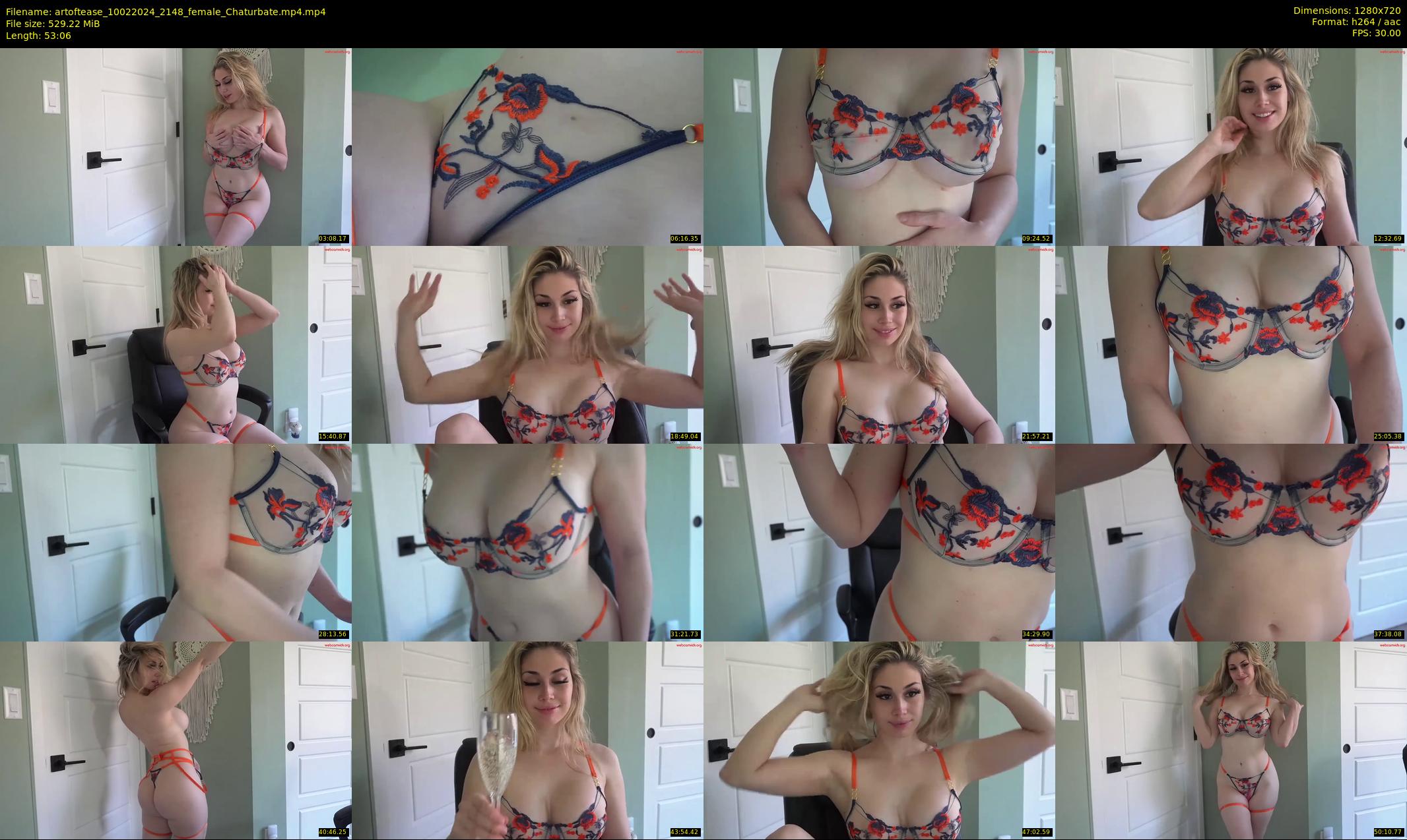 artoftease — 54 minute Chaturbate female cam show recording, 720p, Feb 10, 2024