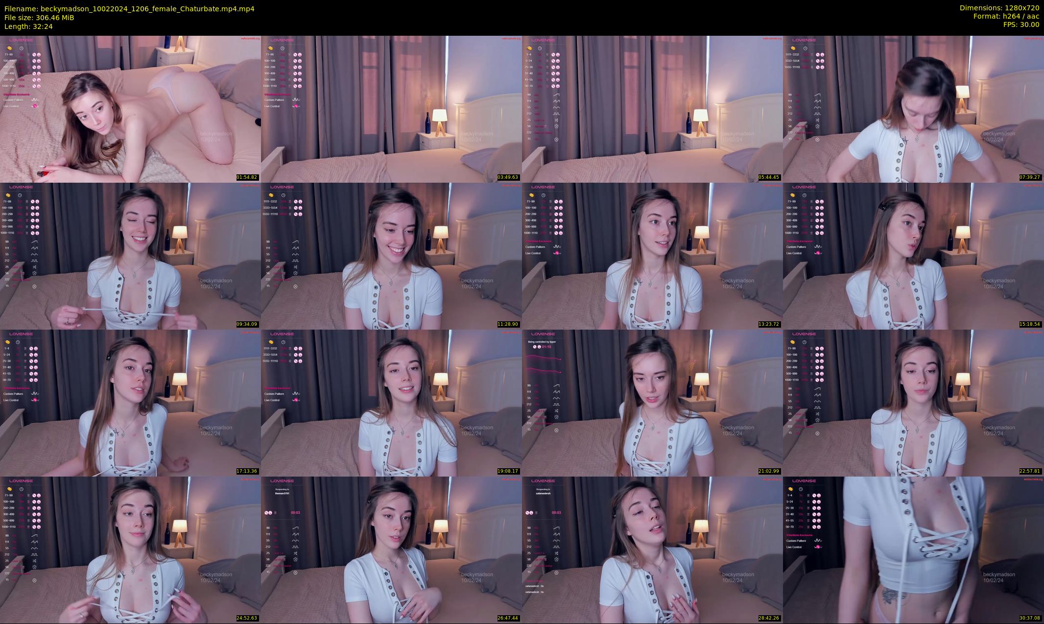beckymadson — 33 minute Chaturbate female cam show recording, 720p, Feb 10, 2024