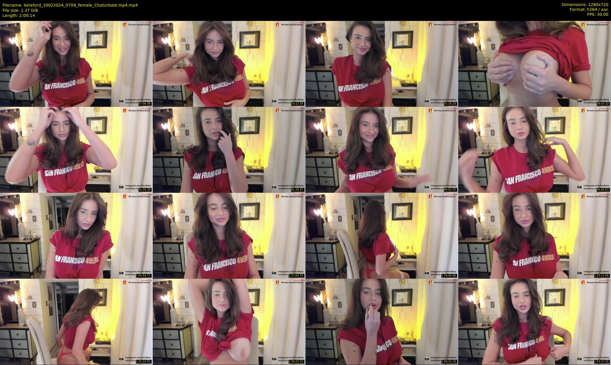 belaford — 121 minute Chaturbate female cam show recording, 720p, Feb 10, 2024
