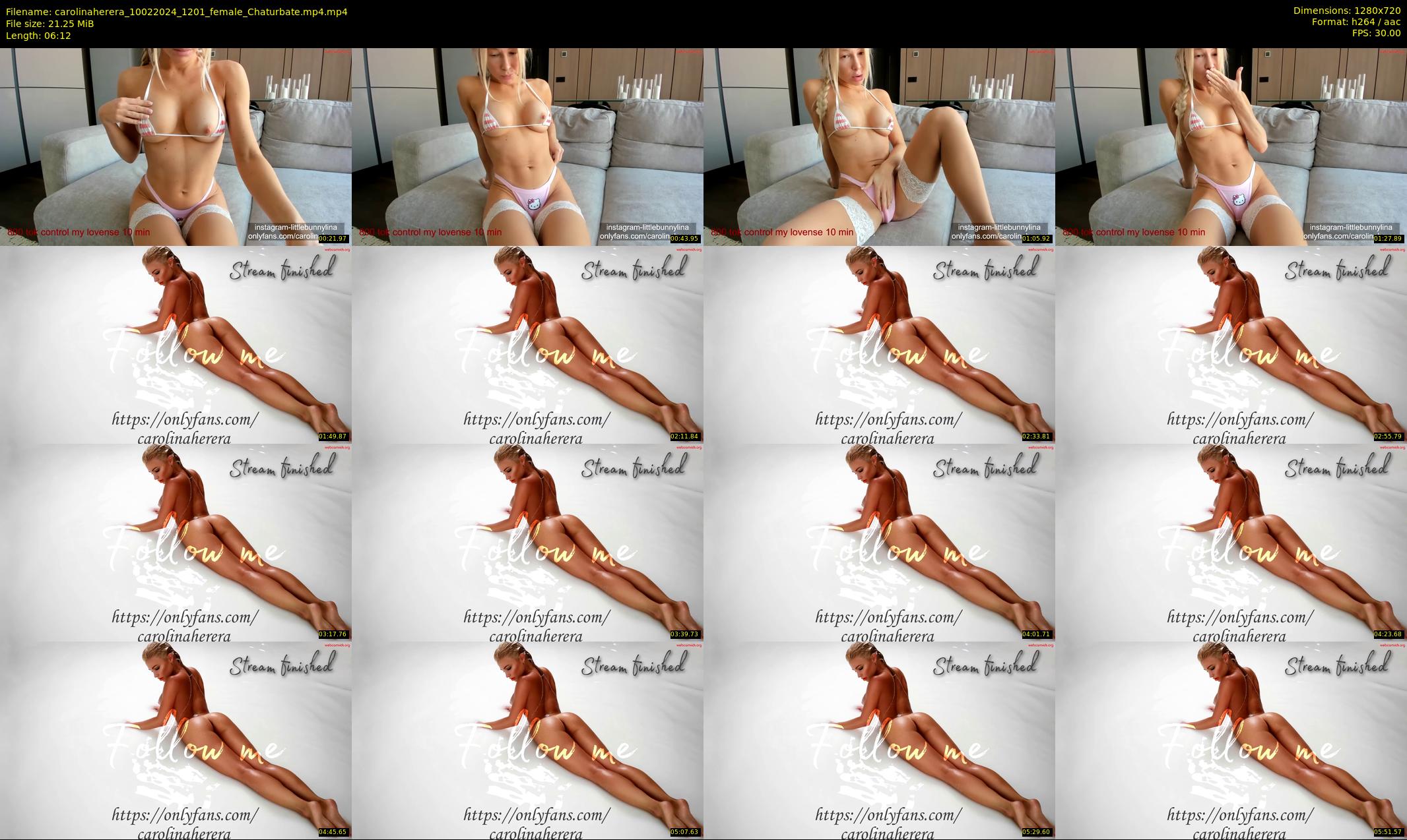 carolinaherera — 7 minute Chaturbate female cam show recording, 720p, Feb 10, 2024