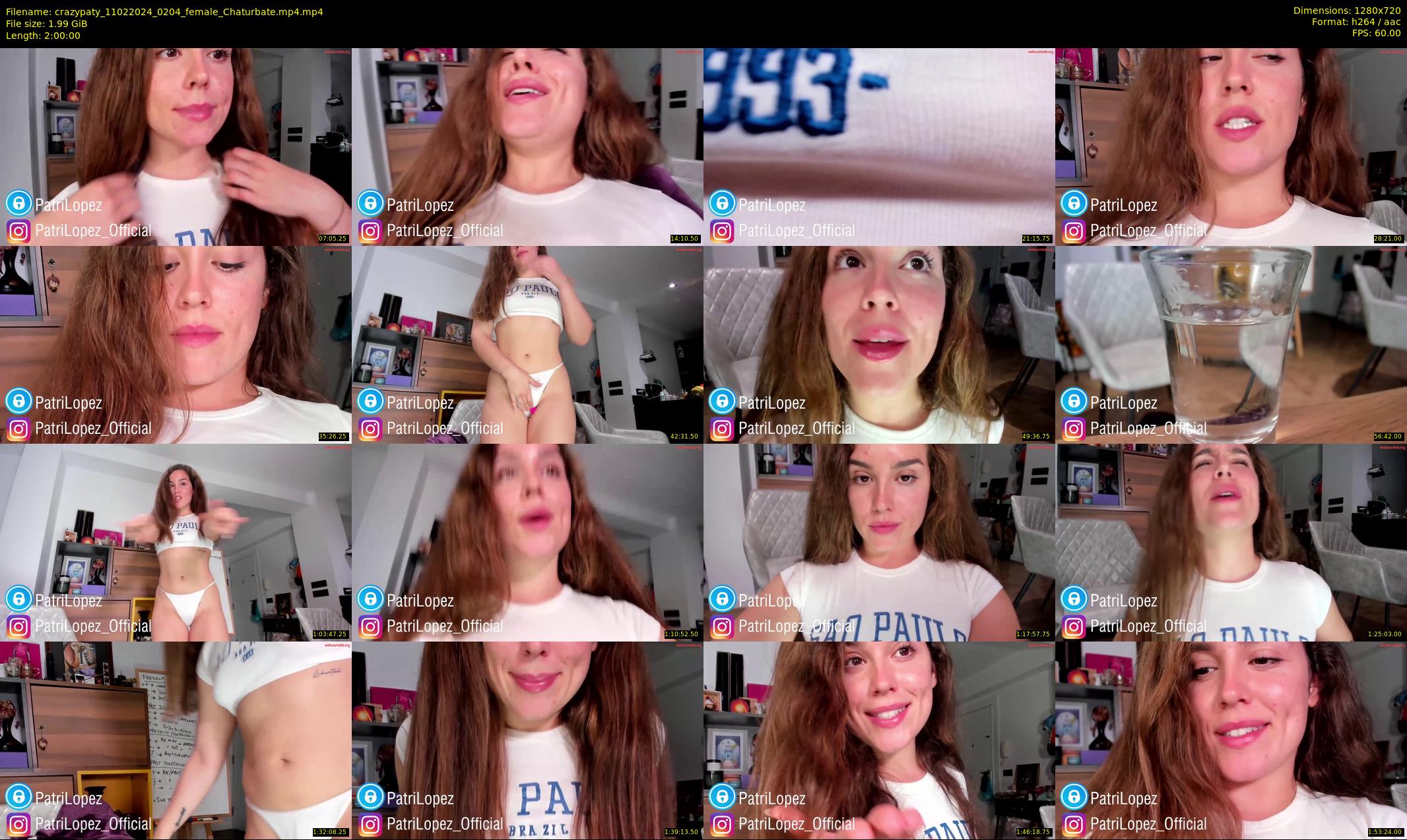 crazypaty — 120 minute Chaturbate female cam show recording, 720p, Feb 11, 2024