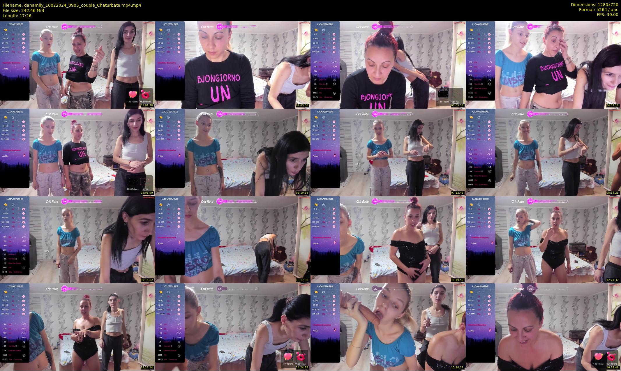 danamily — 18 minute Chaturbate female cam show recording, 720p, Feb 10, 2024