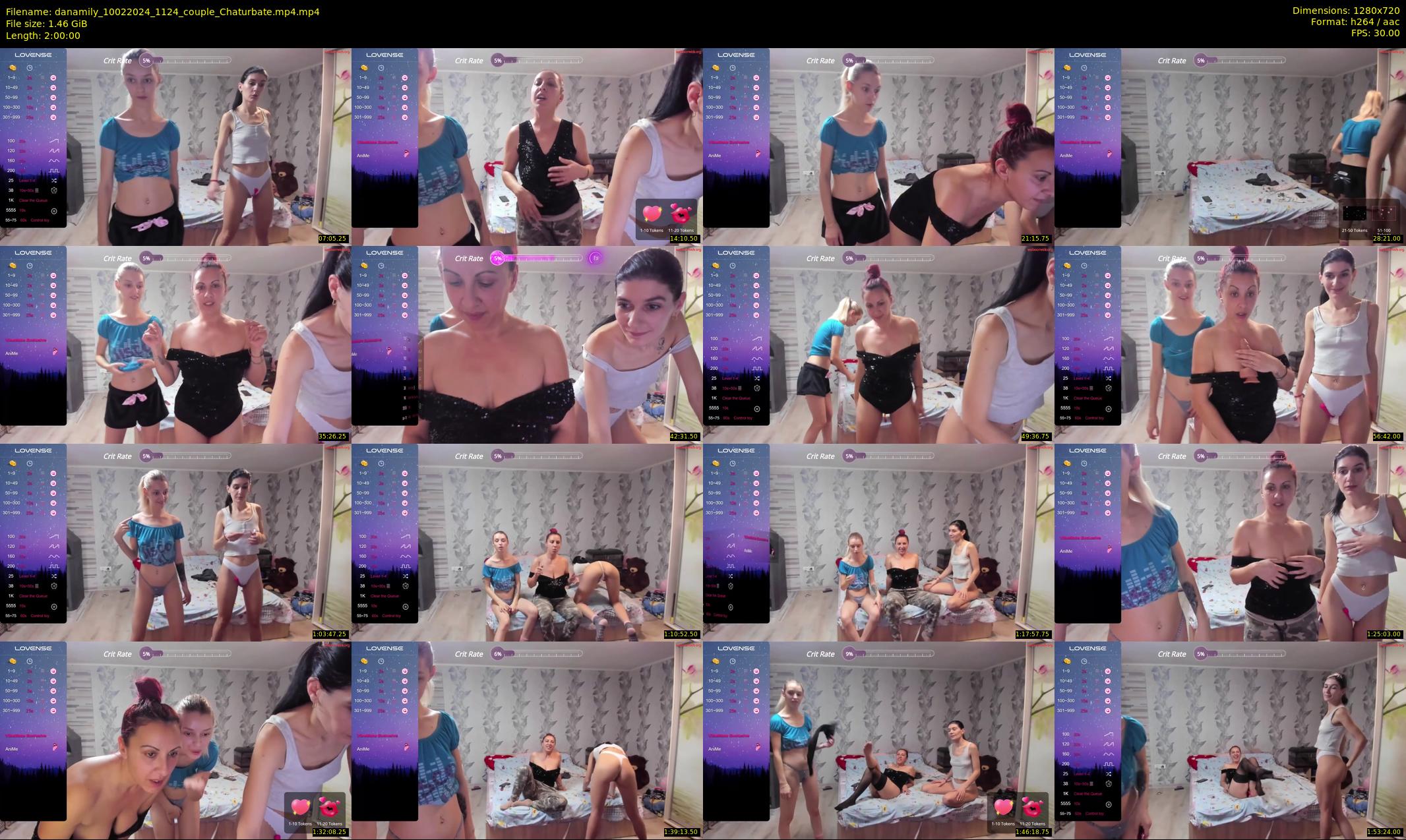 danamily — 120 minute Chaturbate female cam show recording, 720p, Feb 10, 2024