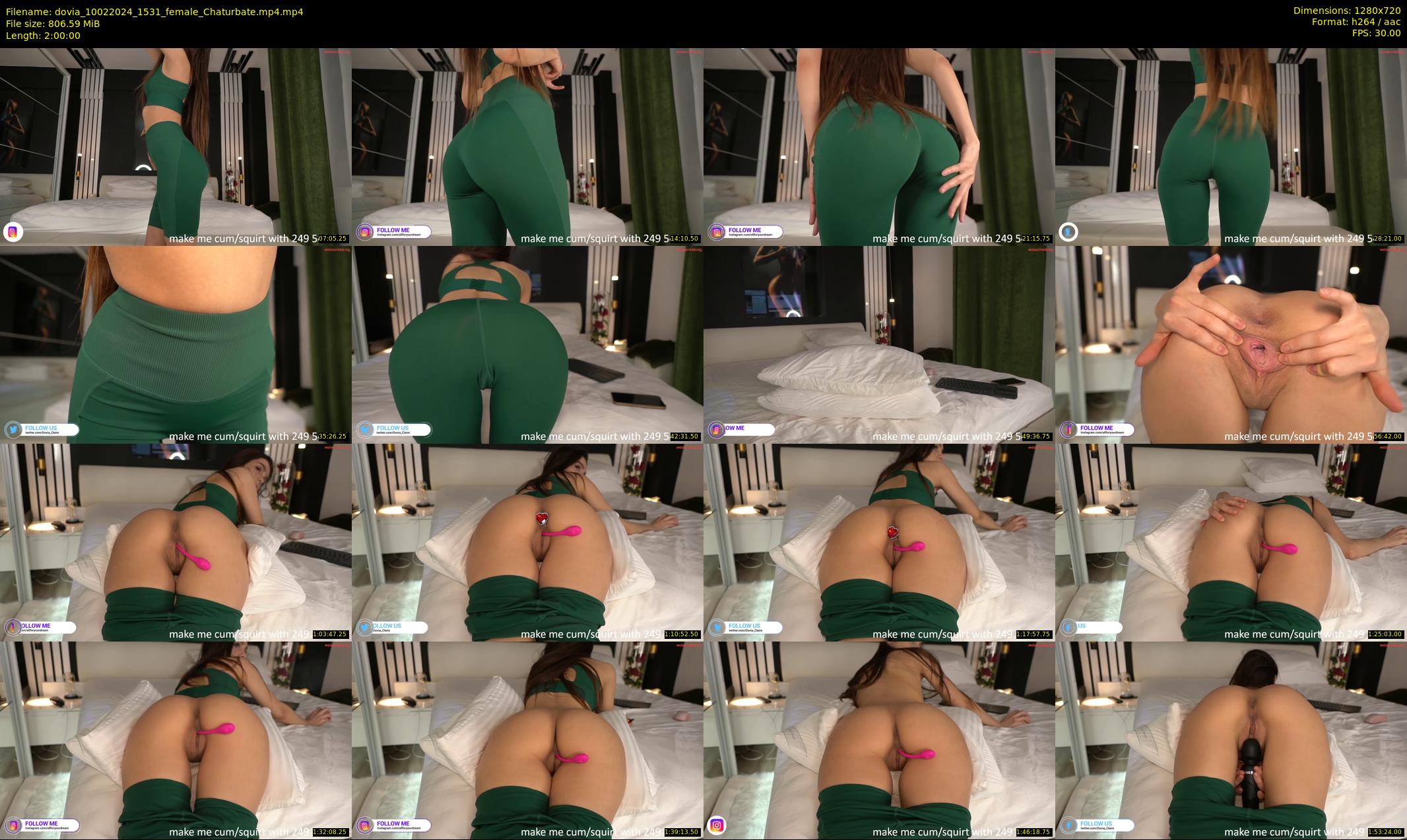dovia — 120 minute Chaturbate female cam show recording, 720p, Feb 10, 2024