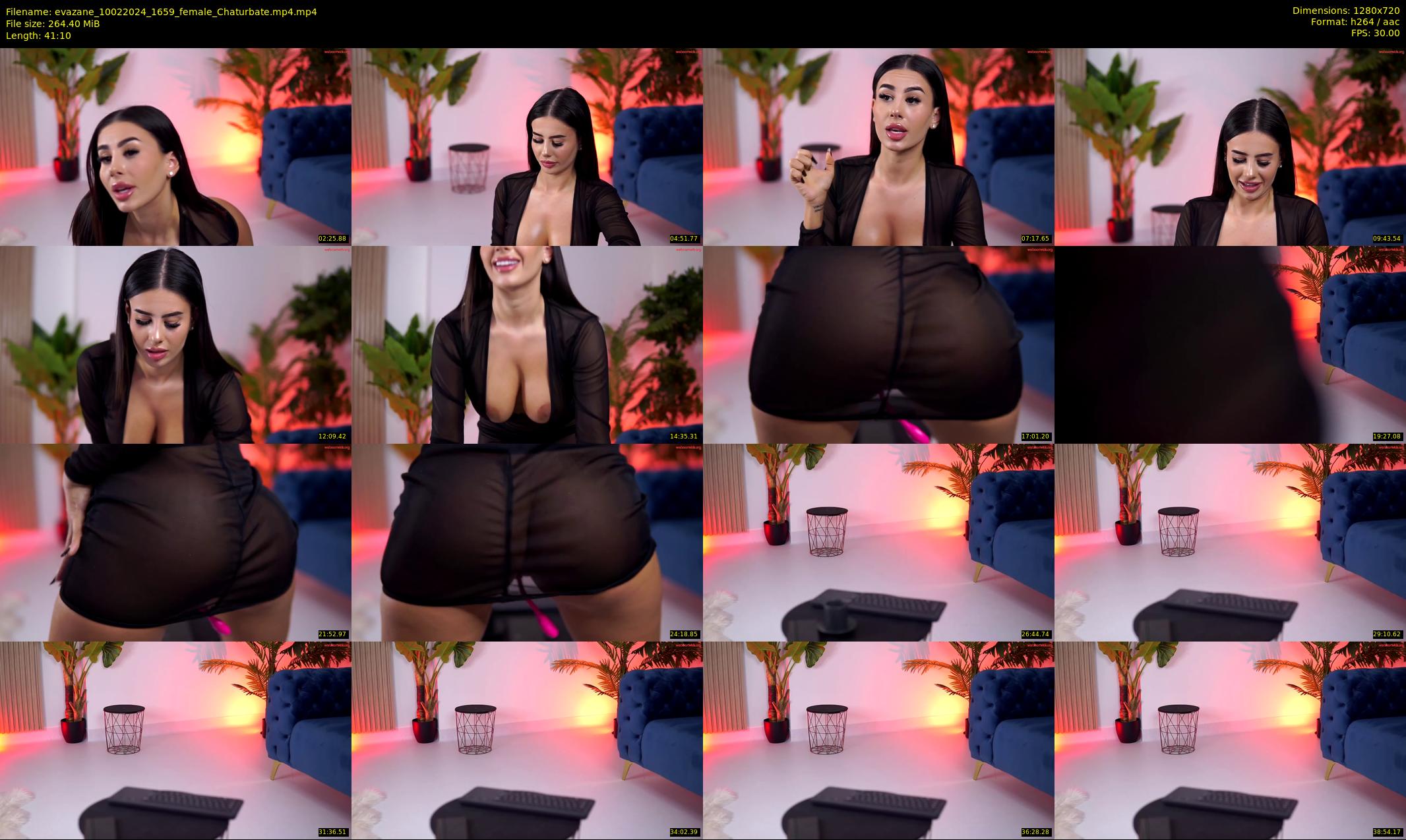 evazane — 42 minute Chaturbate female cam show recording, 720p, Feb 10, 2024