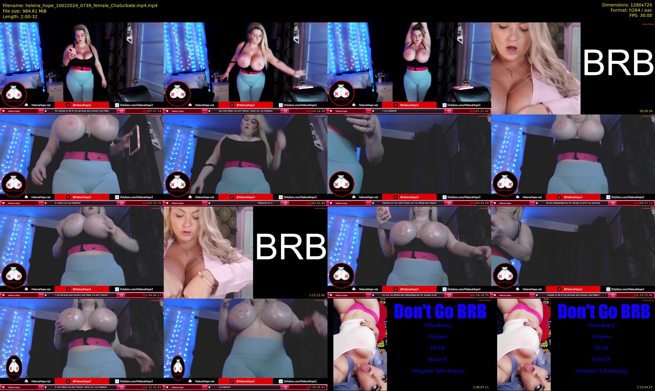 helena_hope — 121 minute Chaturbate female cam show recording, 720p, Feb 10, 2024