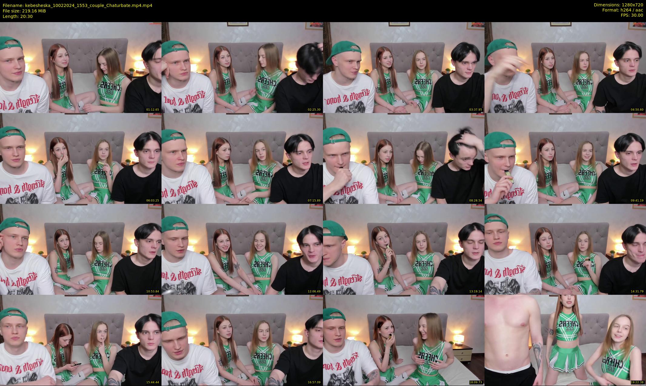 kebesheska — 21 minute Chaturbate couple cam show recording, 720p, Feb 10, 2024