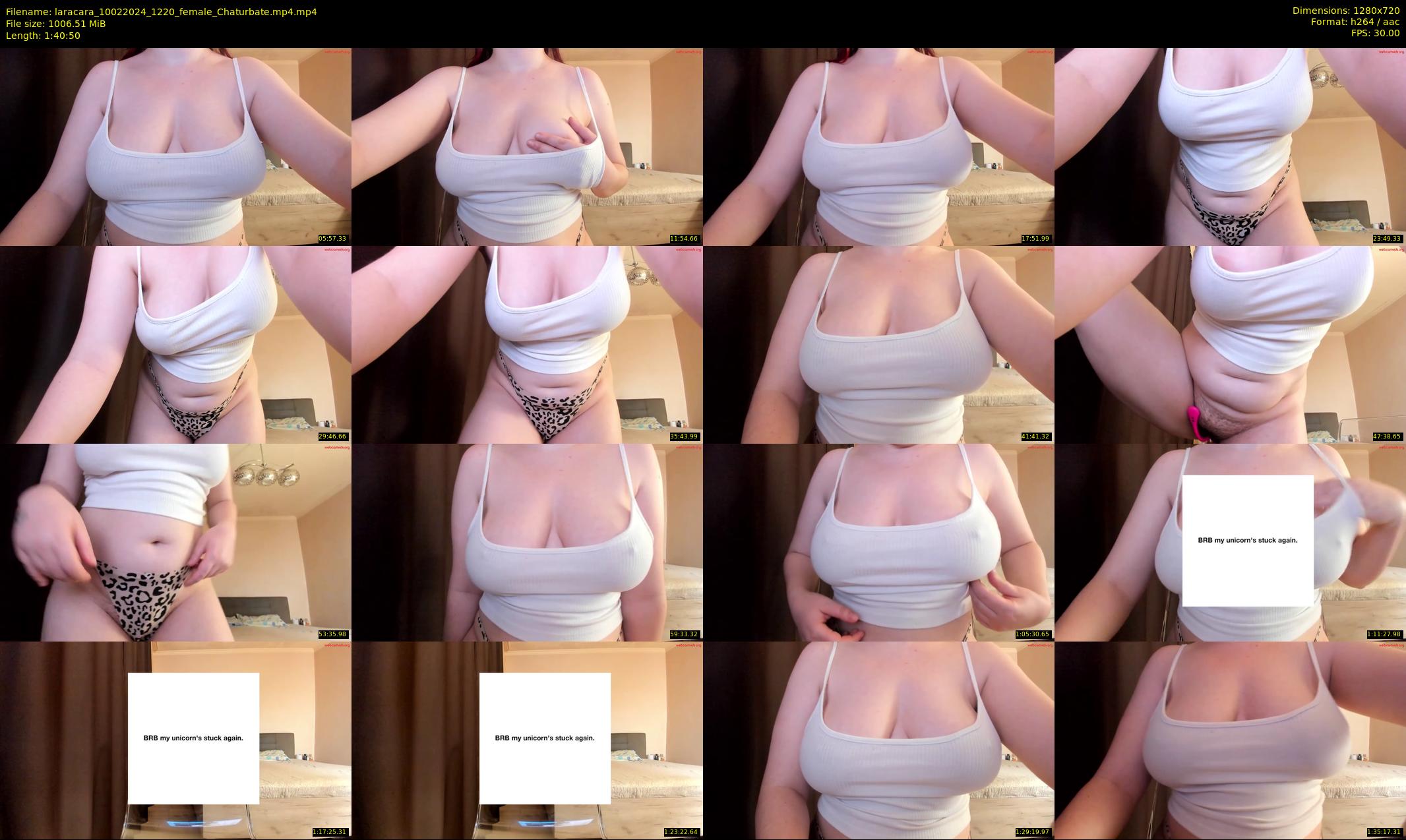 laracara — 101 minute Chaturbate female cam show recording, 720p, Feb 10, 2024