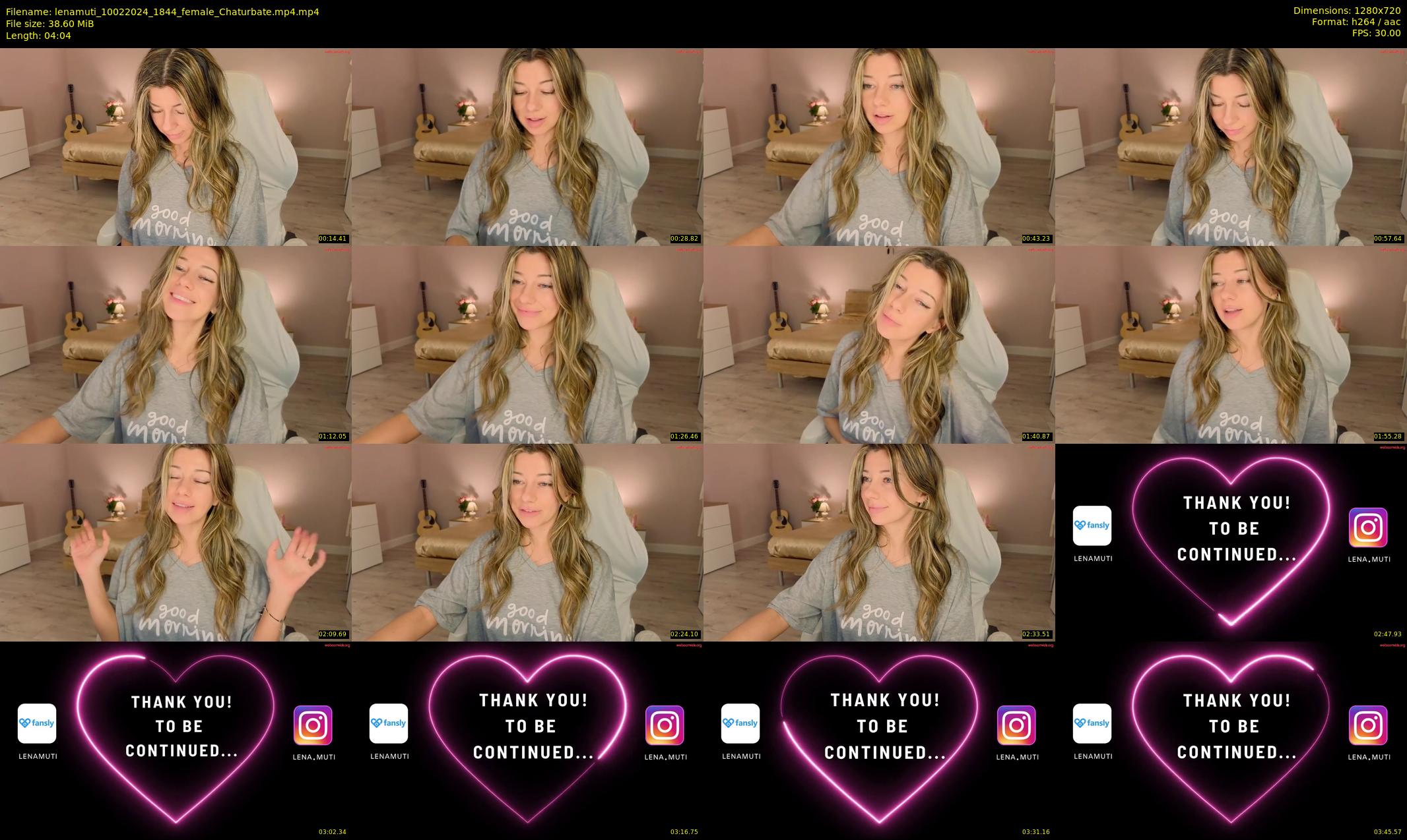 lenamuti — 5 minute Chaturbate female cam show recording, 720p, Feb 10, 2024