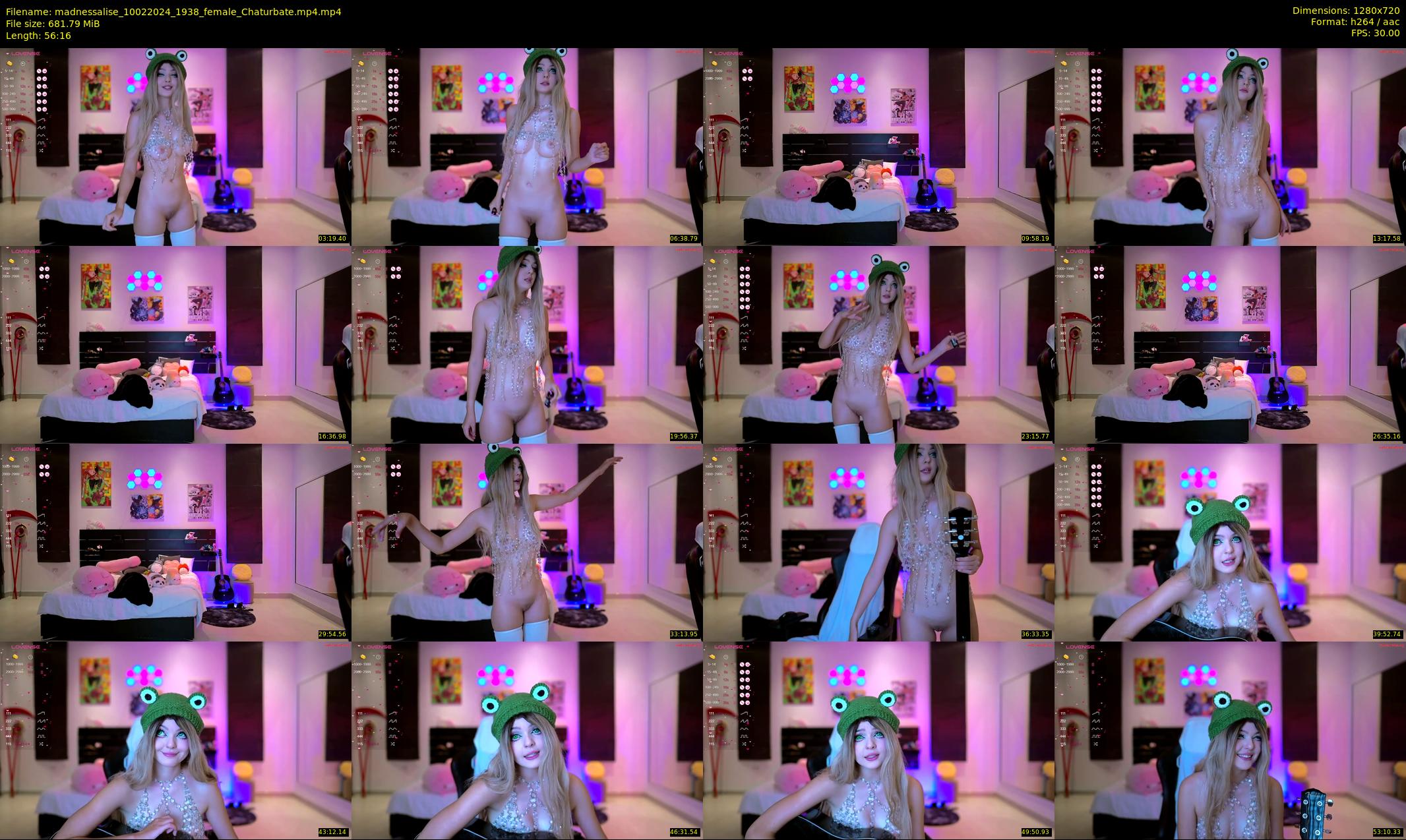 madnessalise — 57 minute Chaturbate female cam show recording, 720p, Feb 10, 2024