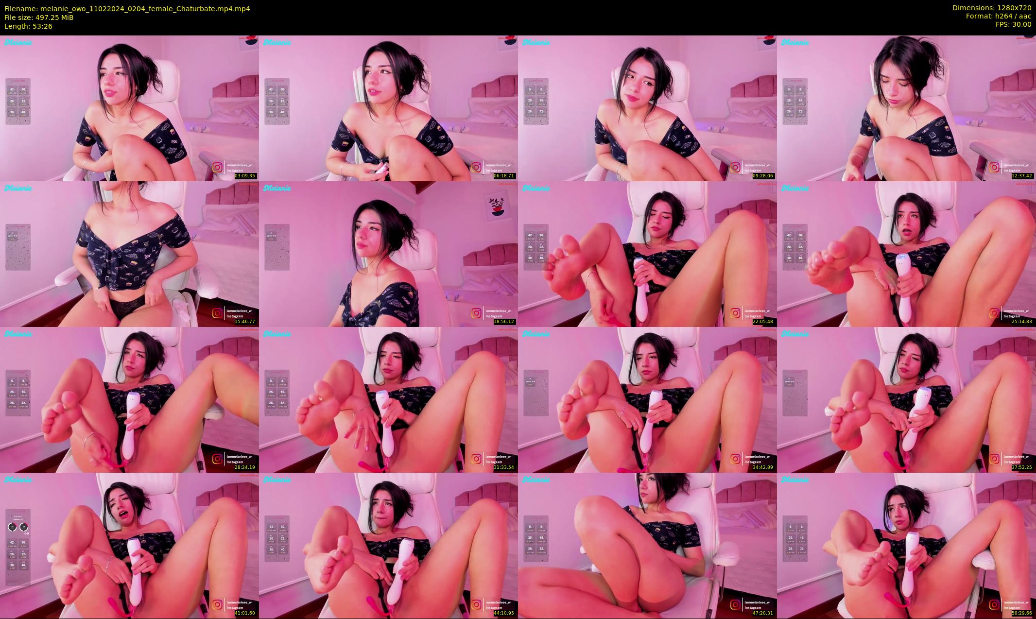 melanie_owo — 54 minute Chaturbate female cam show recording, 720p, Feb 11, 2024