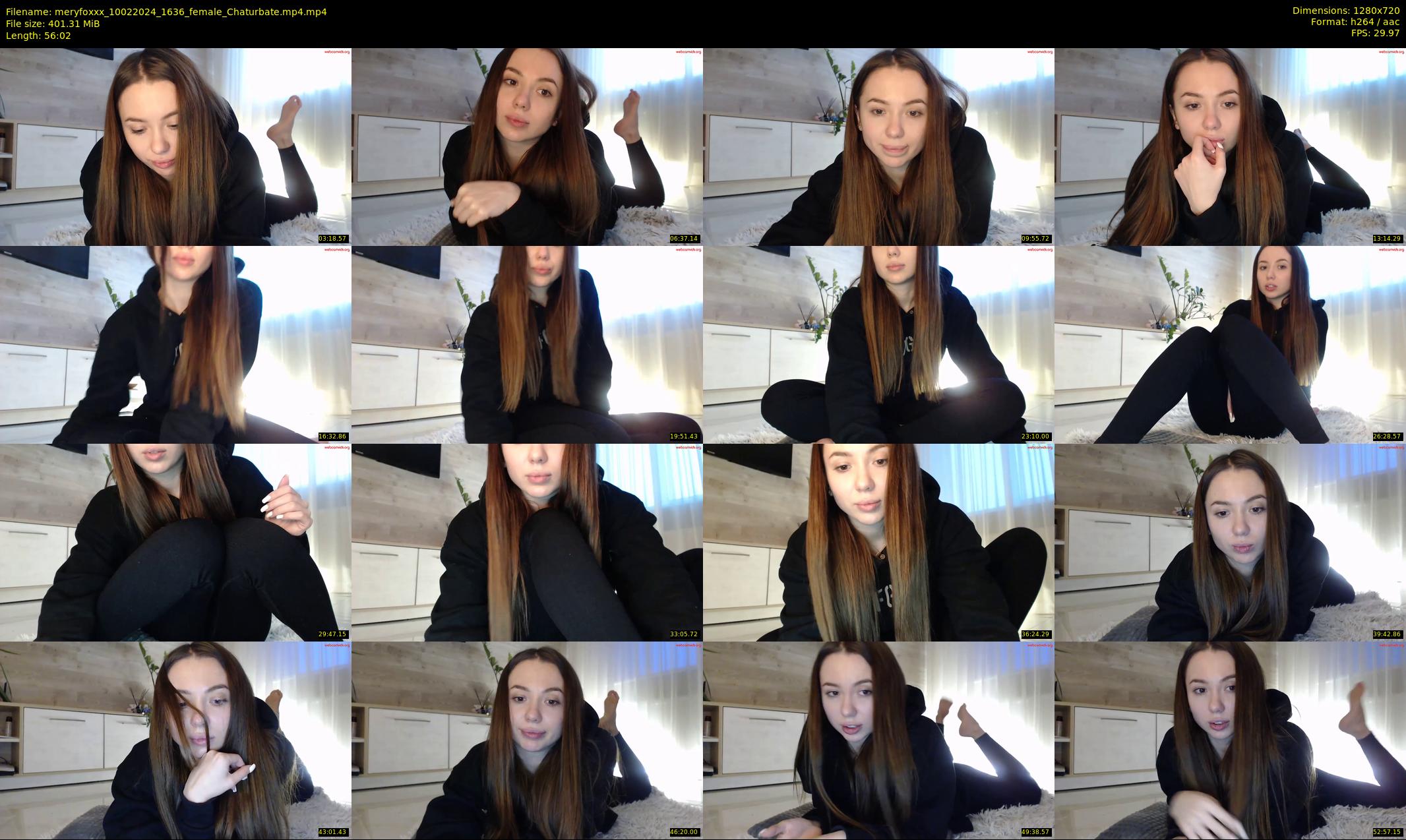 meryfoxxx — 57 minute Chaturbate female cam show recording, 720p, Feb 10, 2024
