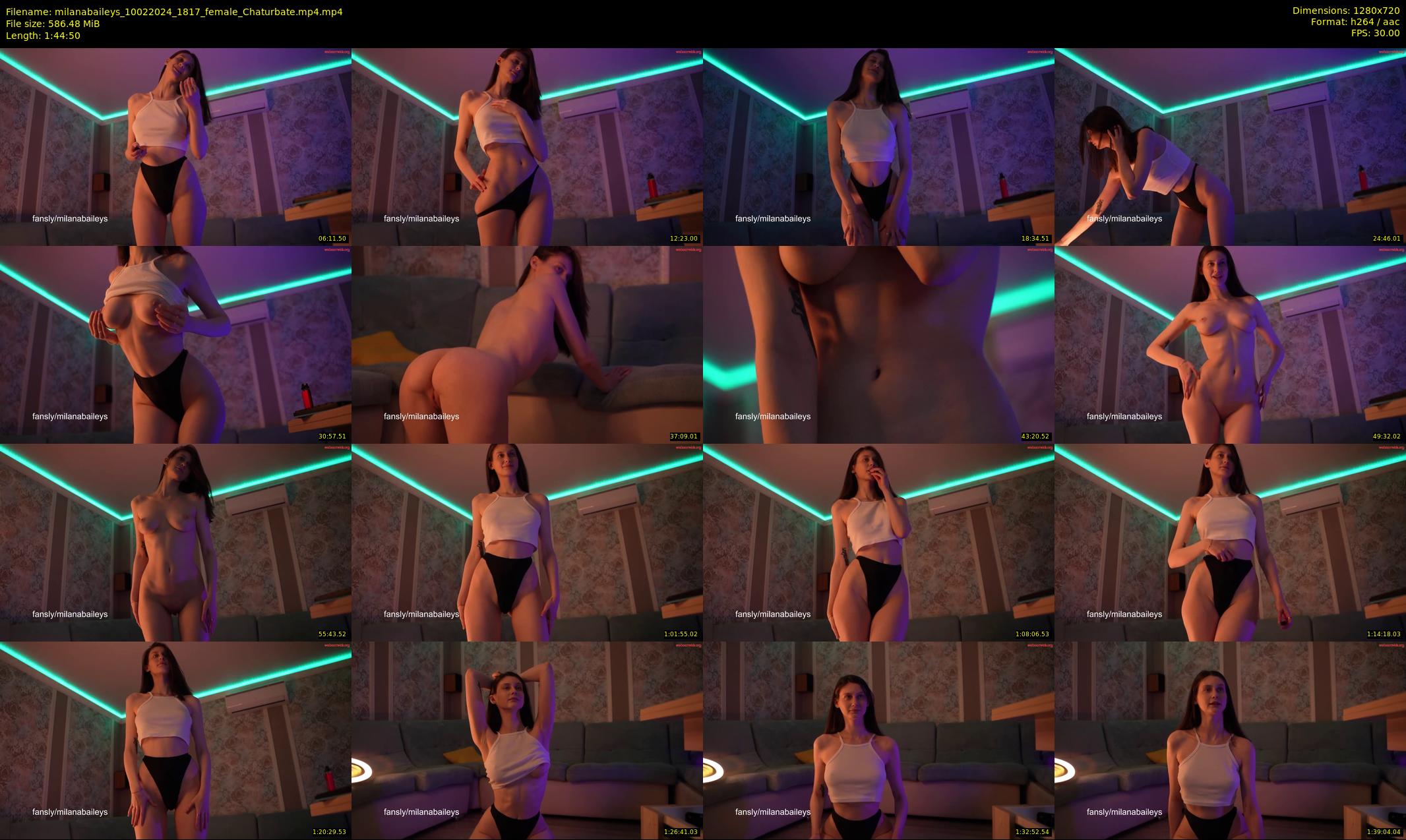milanabaileys — 105 minute Chaturbate female cam show recording, 720p, Feb 10, 2024
