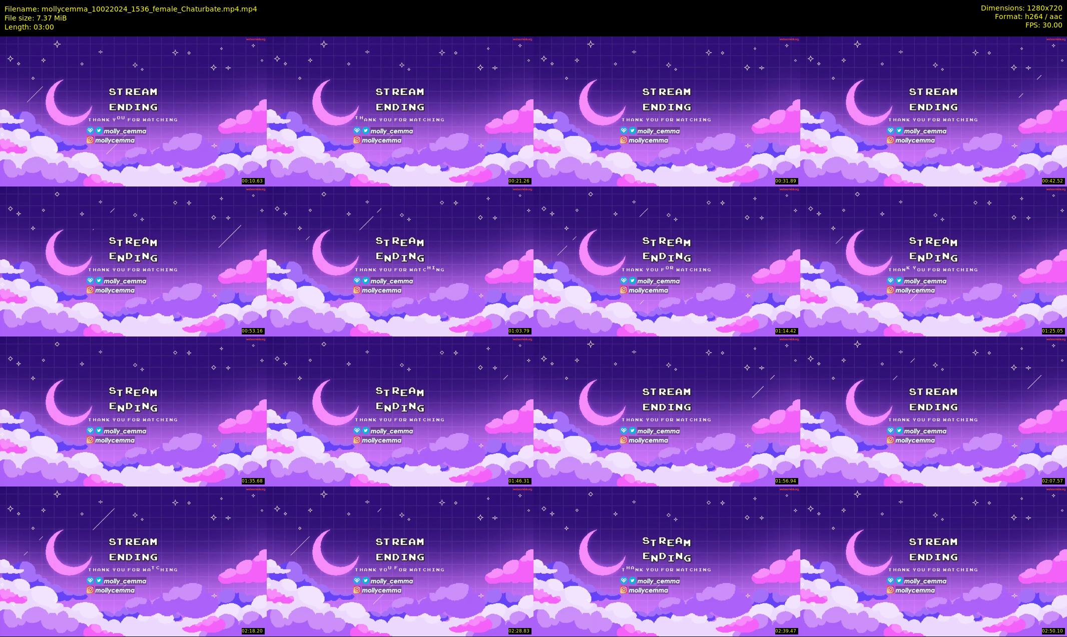 mollycemma — 3 minute Chaturbate female cam show recording, 720p, Feb 10, 2024