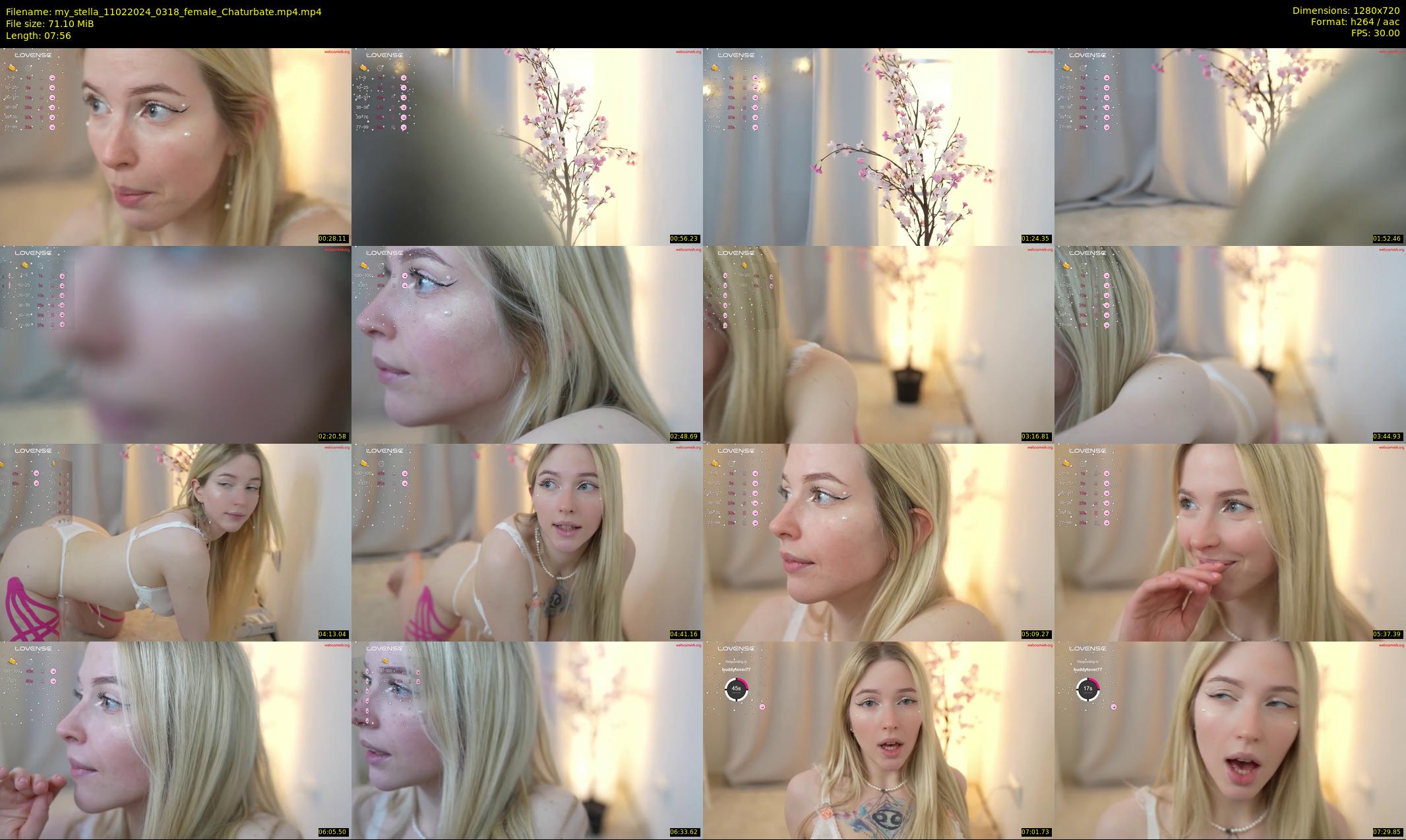 my_stella — 8 minute Chaturbate female cam show recording, 720p, Feb 11, 2024