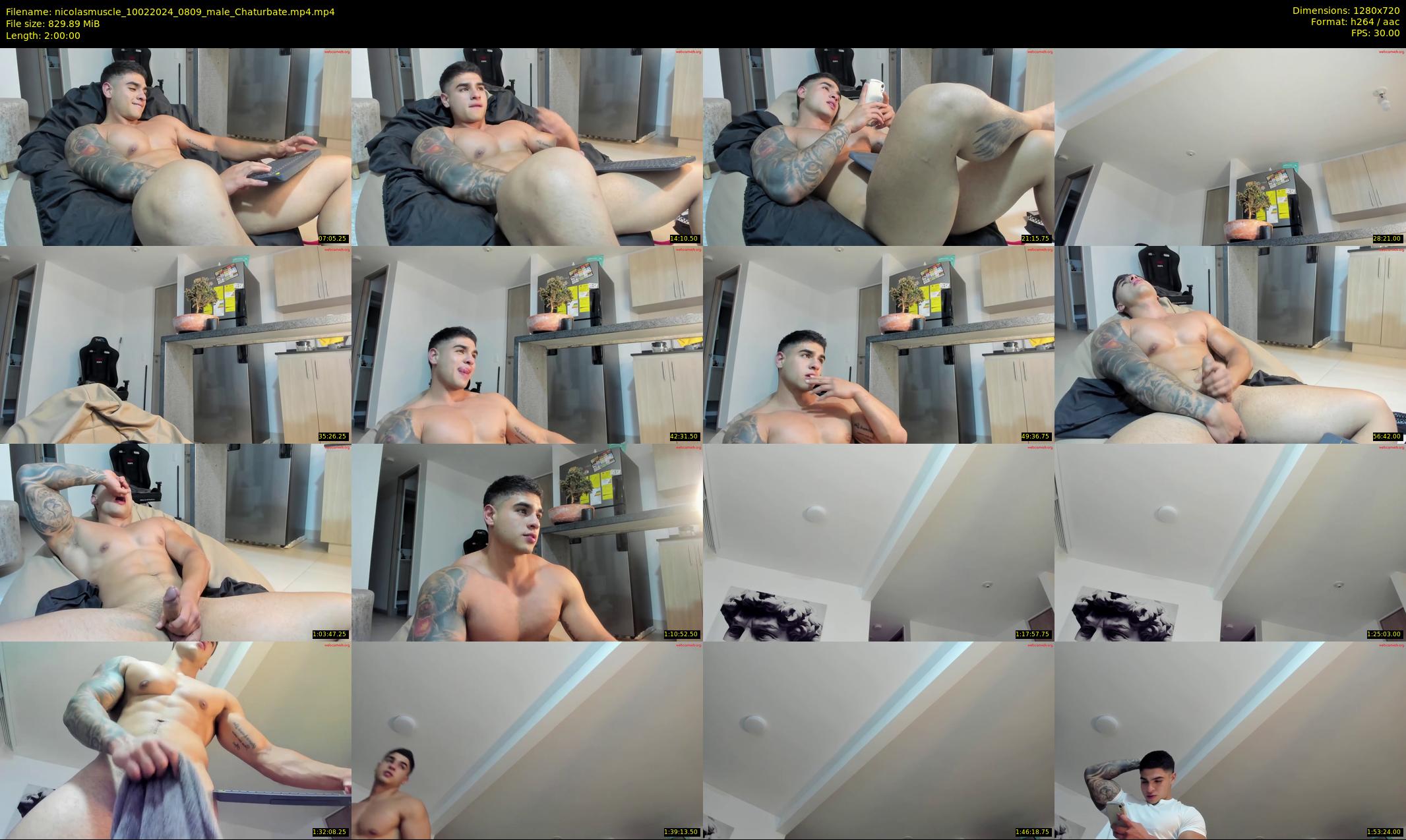 nicolasmuscle — 120 minute Chaturbate male cam show recording, 720p, Feb 10, 2024