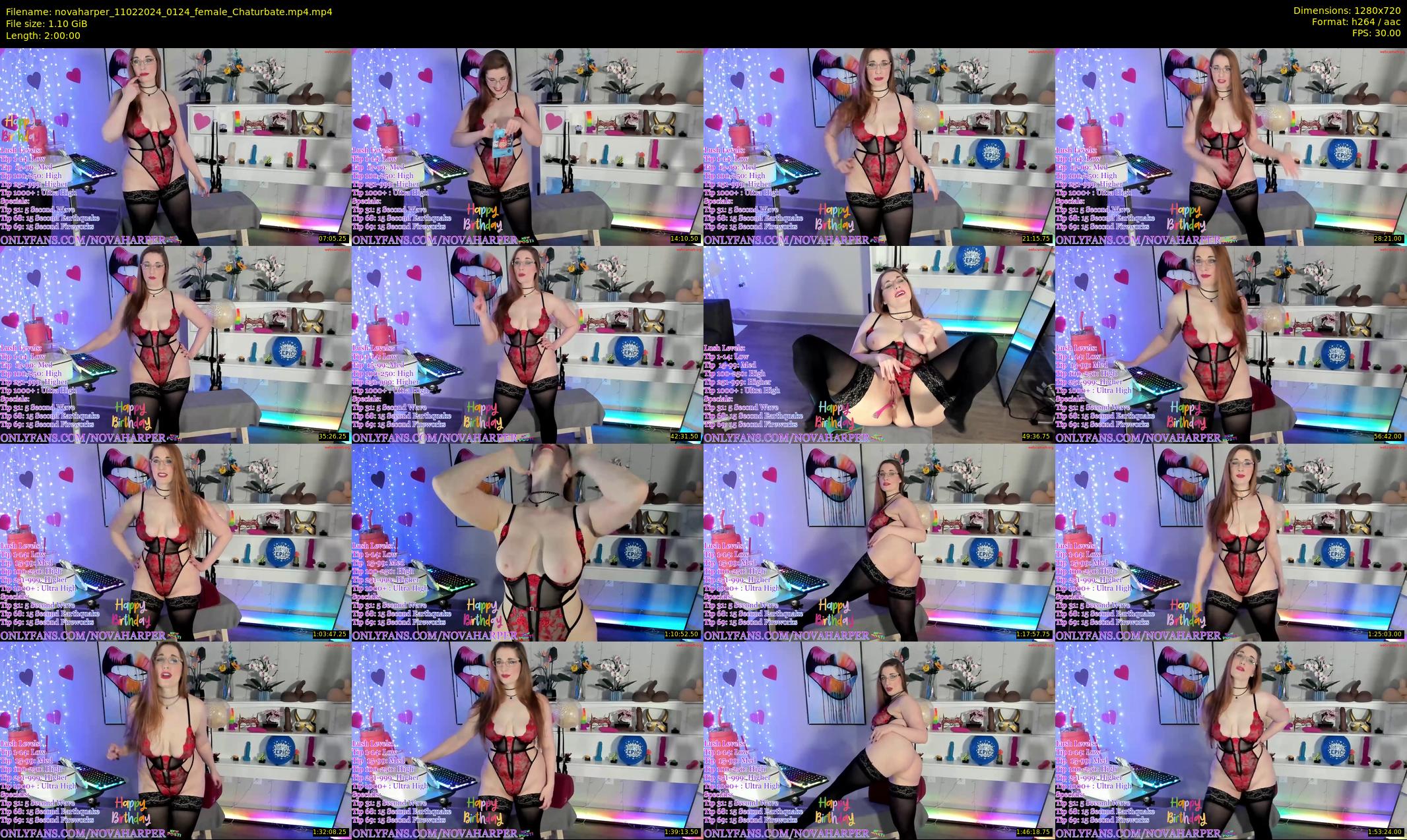 novaharper — 120 minute Chaturbate female cam show recording, 720p, Feb 11, 2024