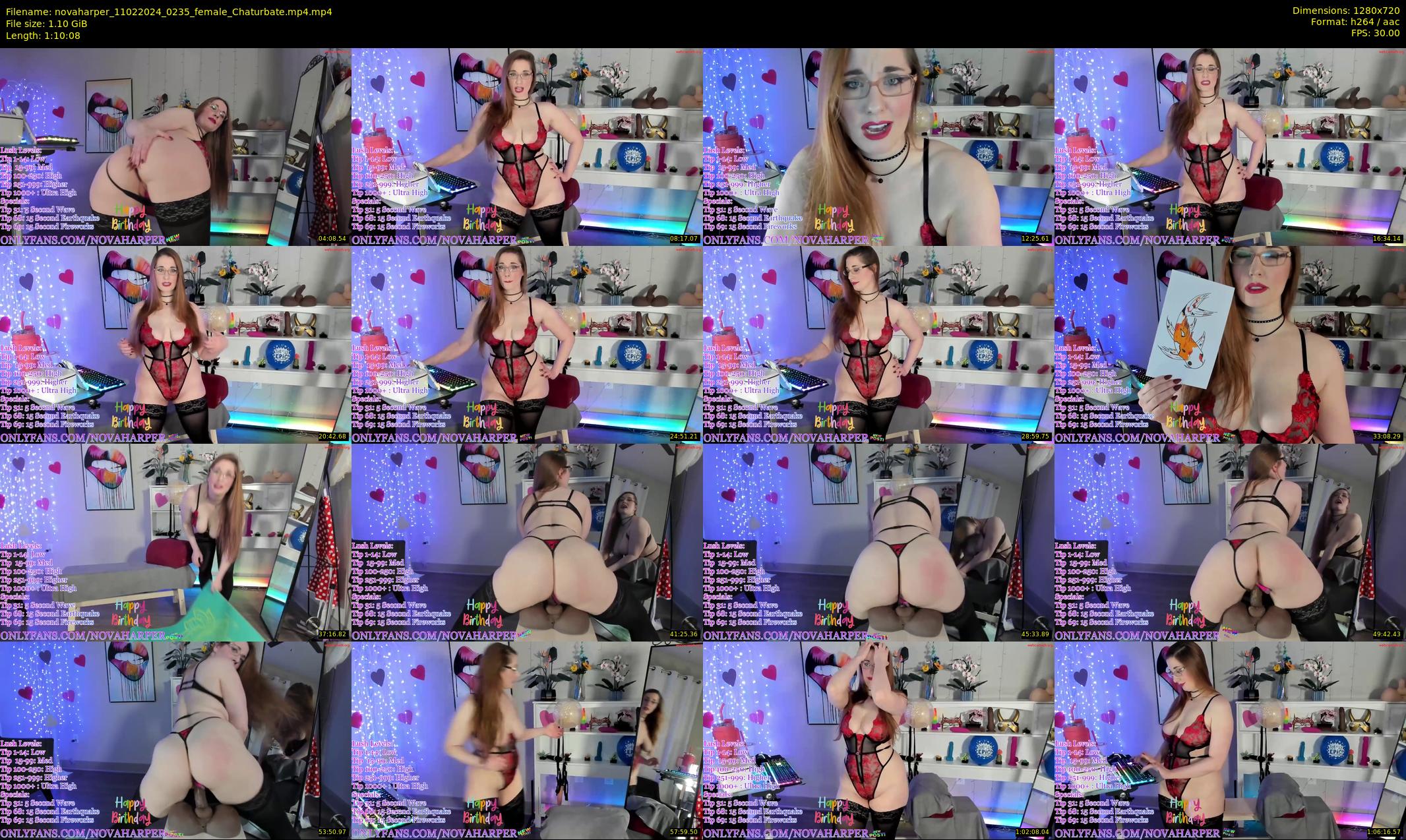 novaharper — 71 minute Chaturbate female cam show recording, 720p, Feb 11, 2024