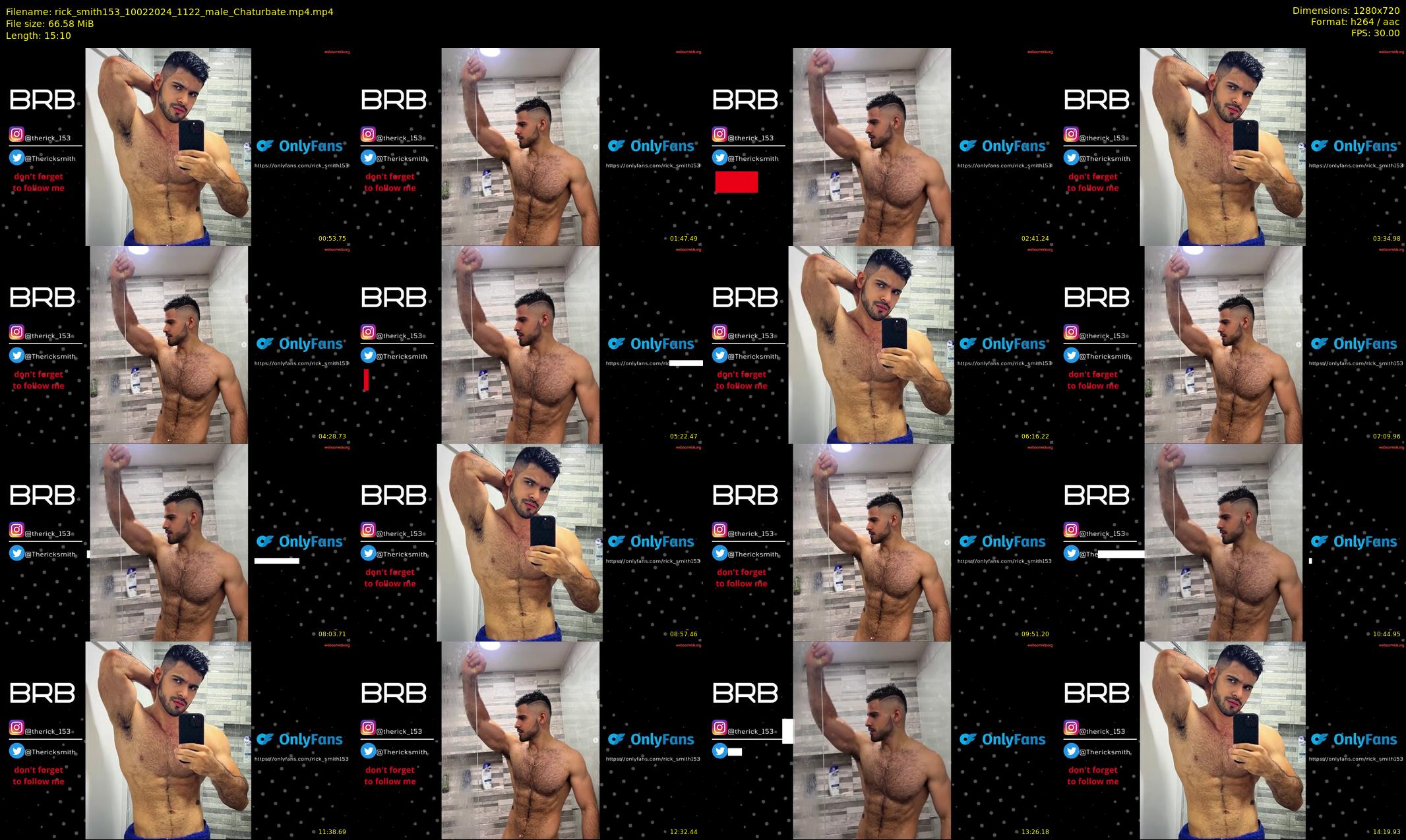rick_smith153 — 16 minute Chaturbate male cam show recording, 720p, Feb 10, 2024