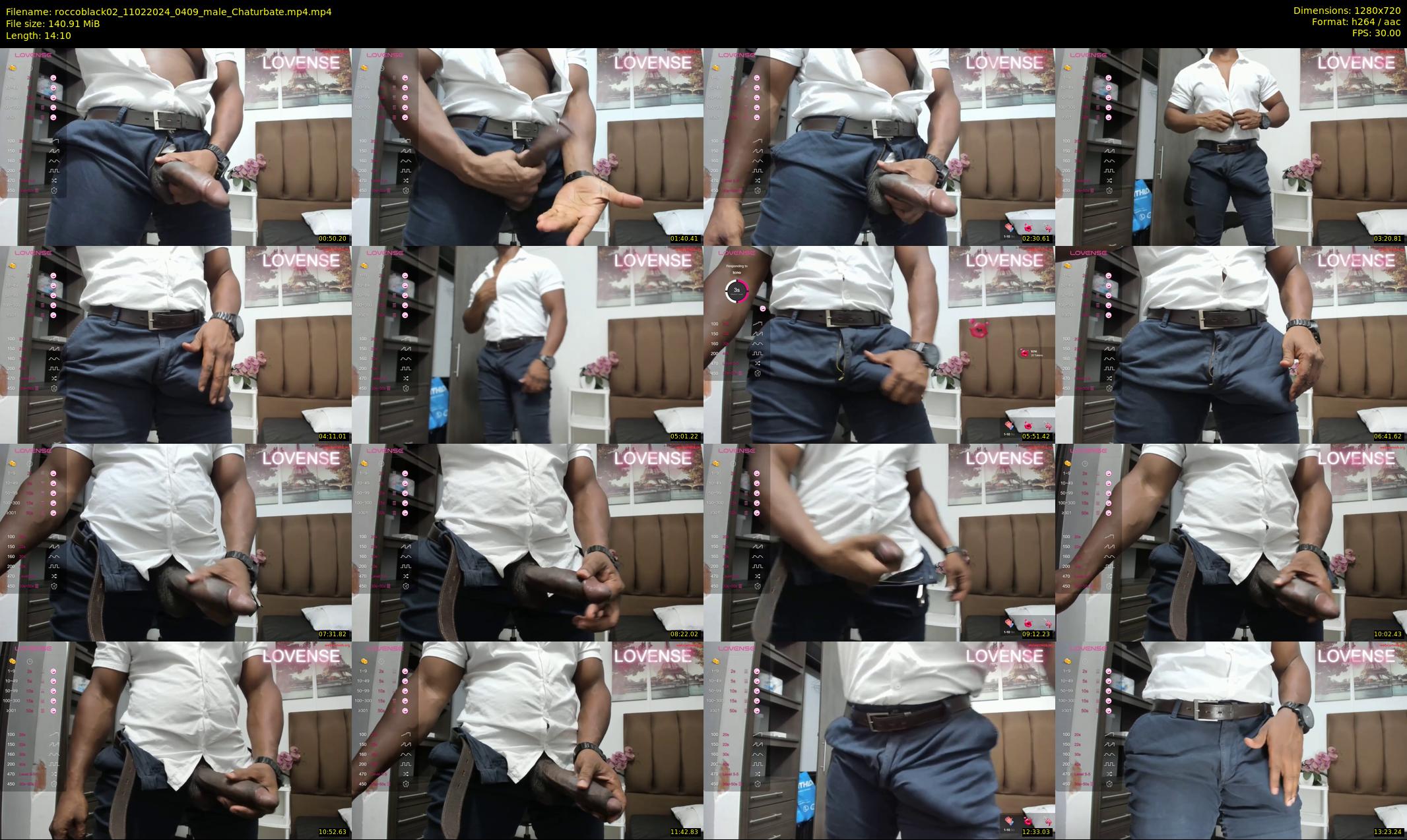 roccoblack02 — 15 minute Chaturbate male cam show recording, 720p, Feb 11, 2024