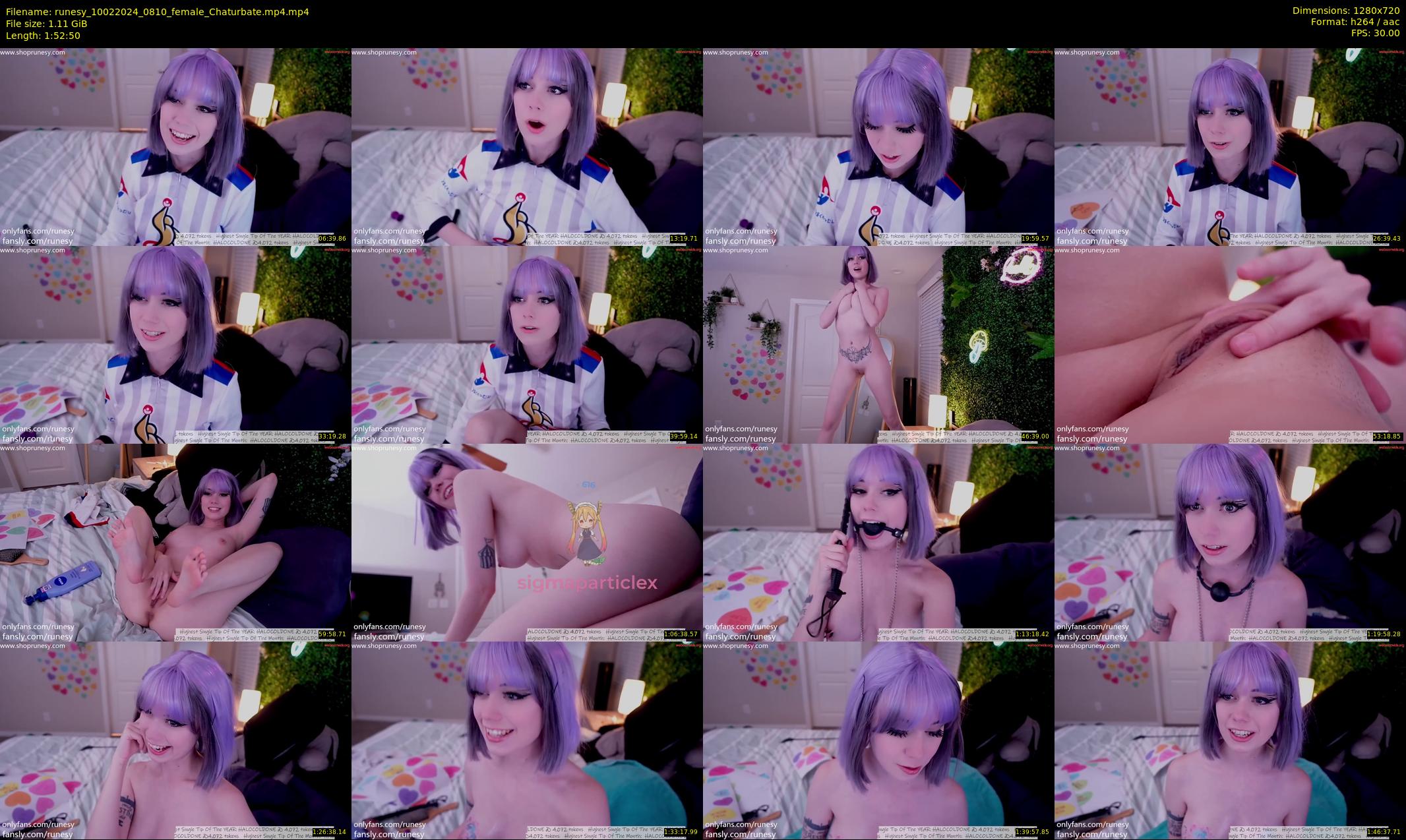 runesy — 113 minute Chaturbate female cam show recording, 720p, Feb 10, 2024
