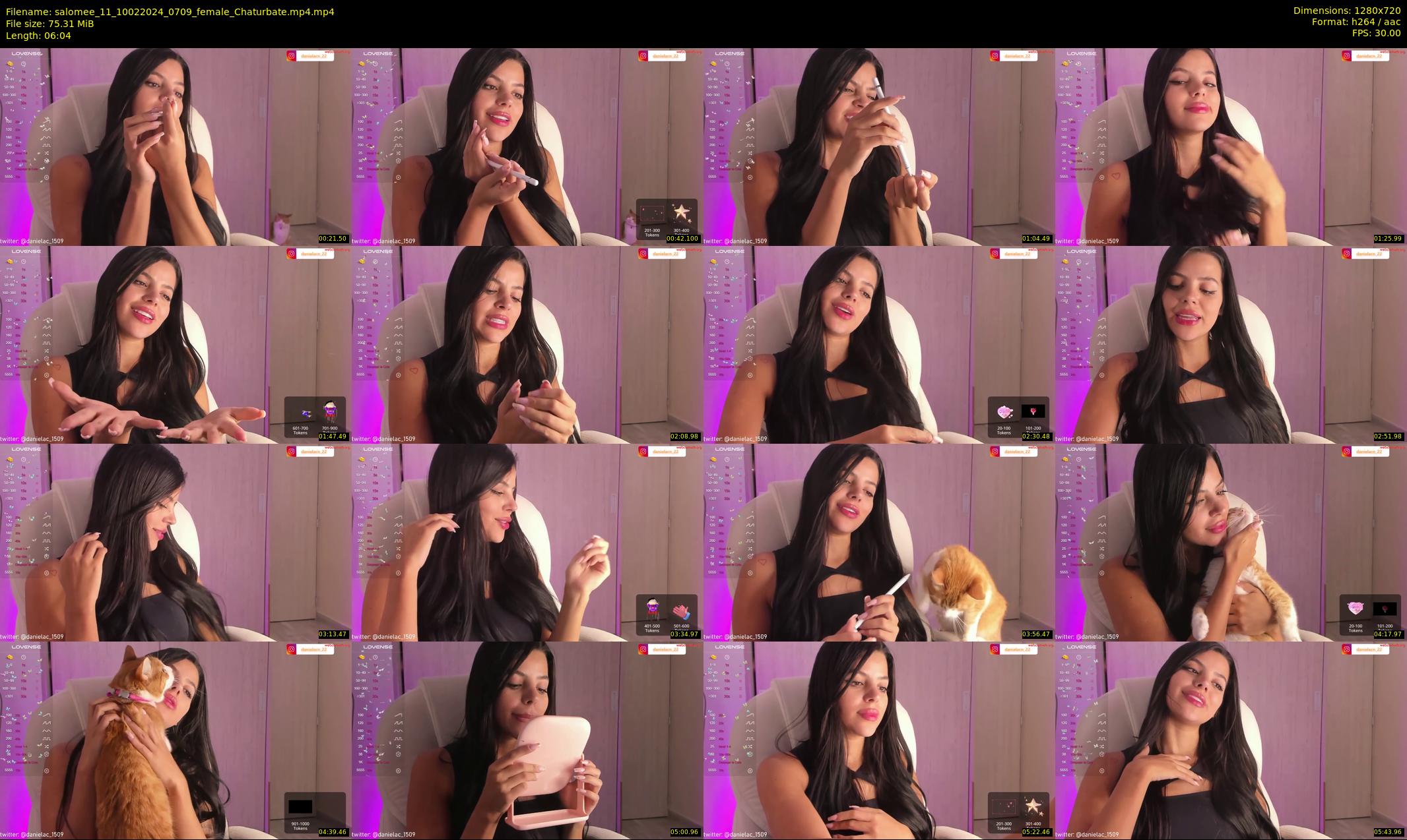 salomee_11 — 7 minute Chaturbate female cam show recording, 720p, Feb 10, 2024