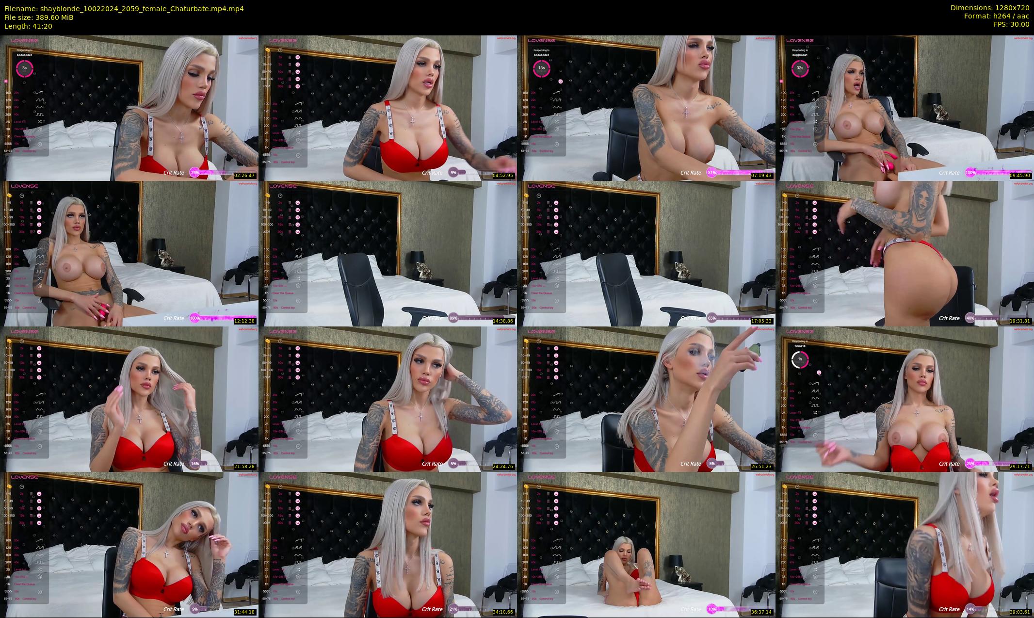 shayblonde — 42 minute Chaturbate female cam show recording, 720p, Feb 10, 2024