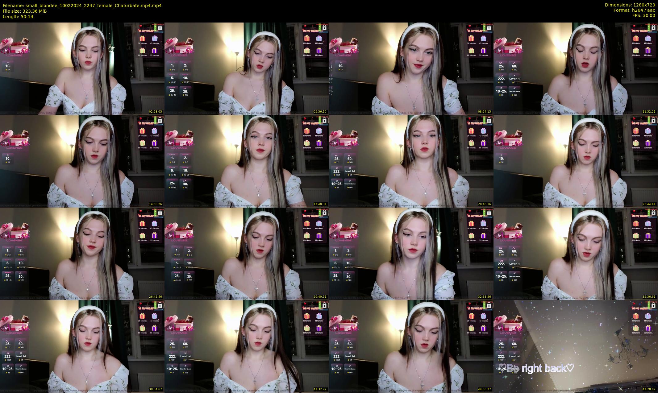 small_blondee — 51 minute Chaturbate female cam show recording, 720p, Feb 10, 2024