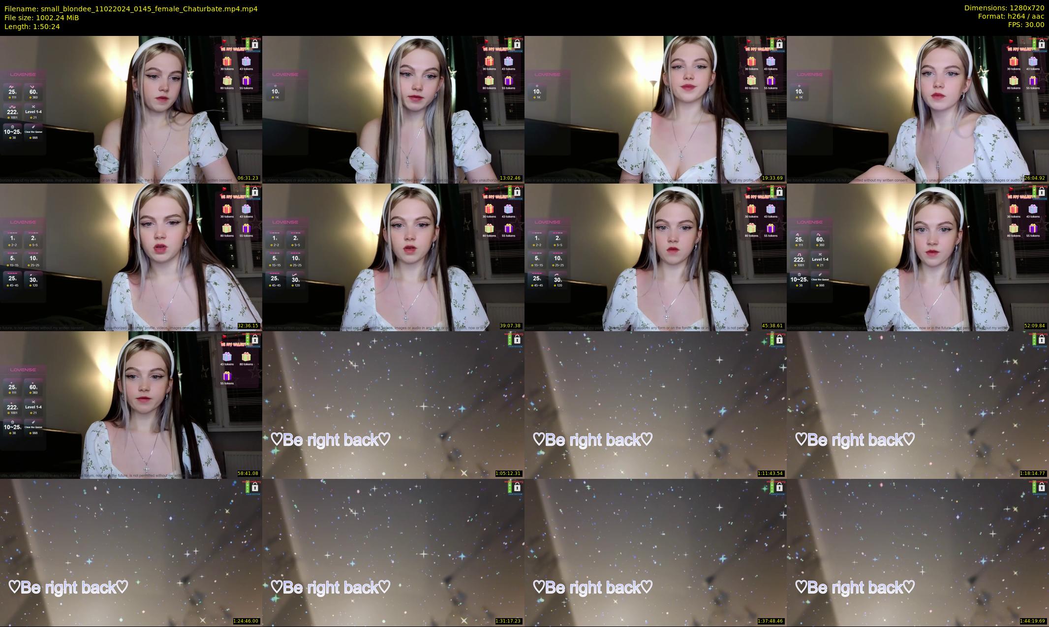 small_blondee — 111 minute Chaturbate female cam show recording, 720p, Feb 11, 2024